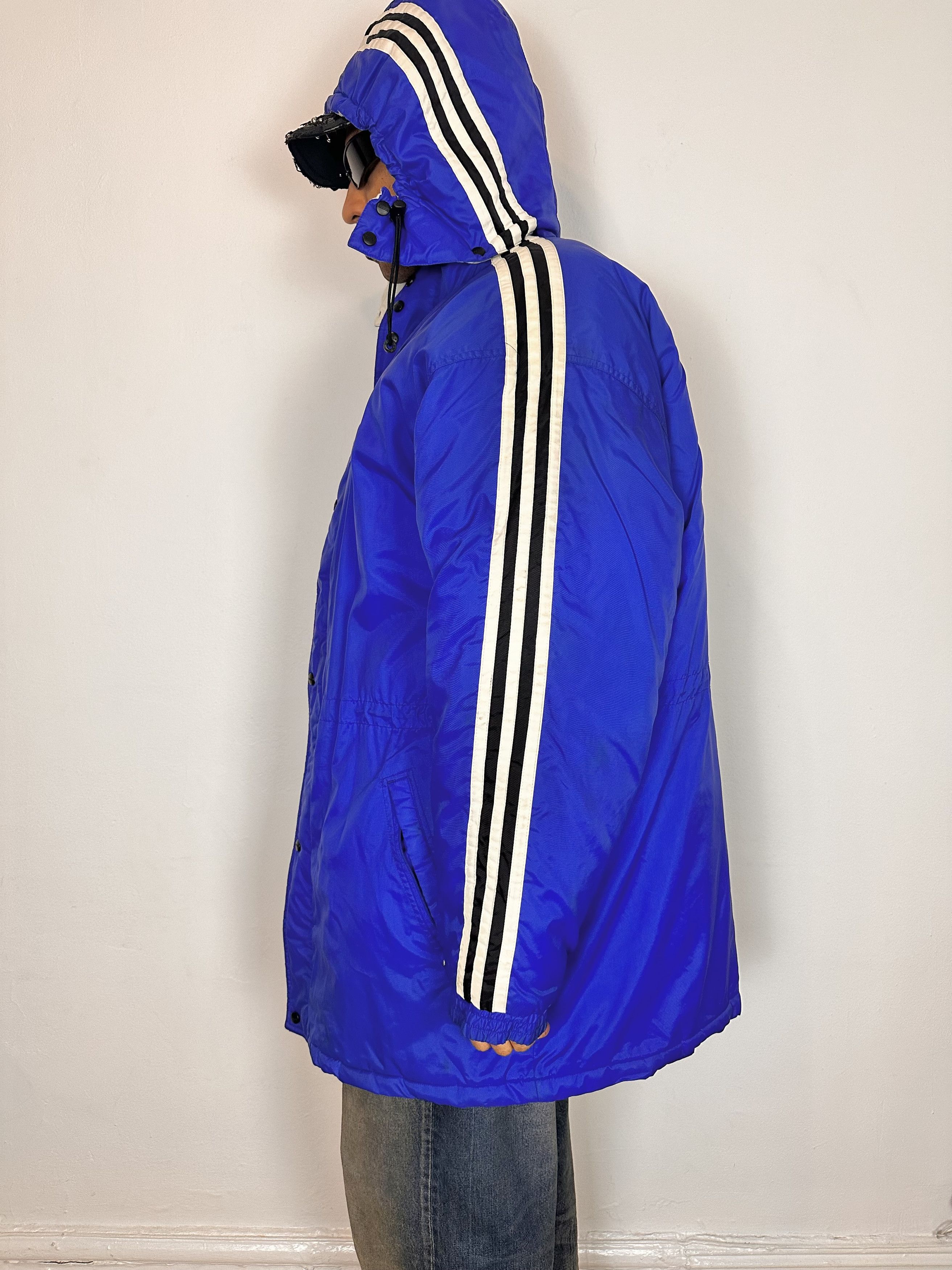 Adidas Vintage ADIDAS Blue Winter Puffer Coat - XXL Size US XXL / EU 58 / 5 - 5 Thumbnail