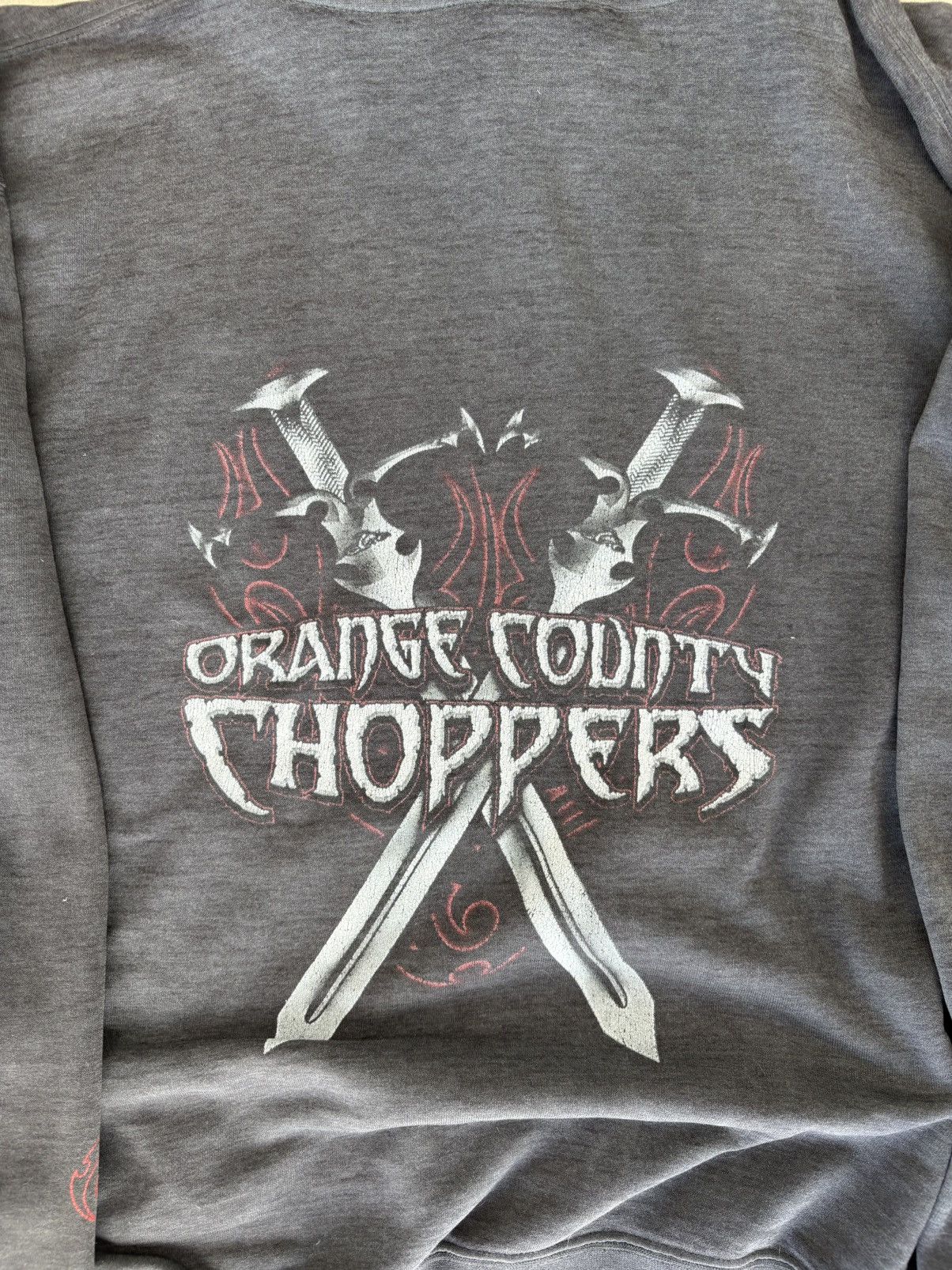 Harley Davidson × Vintage West coast choppers vintage dagger flame sleeve hoodie y2k Size US XL / EU 56 / 4 - 4 Thumbnail