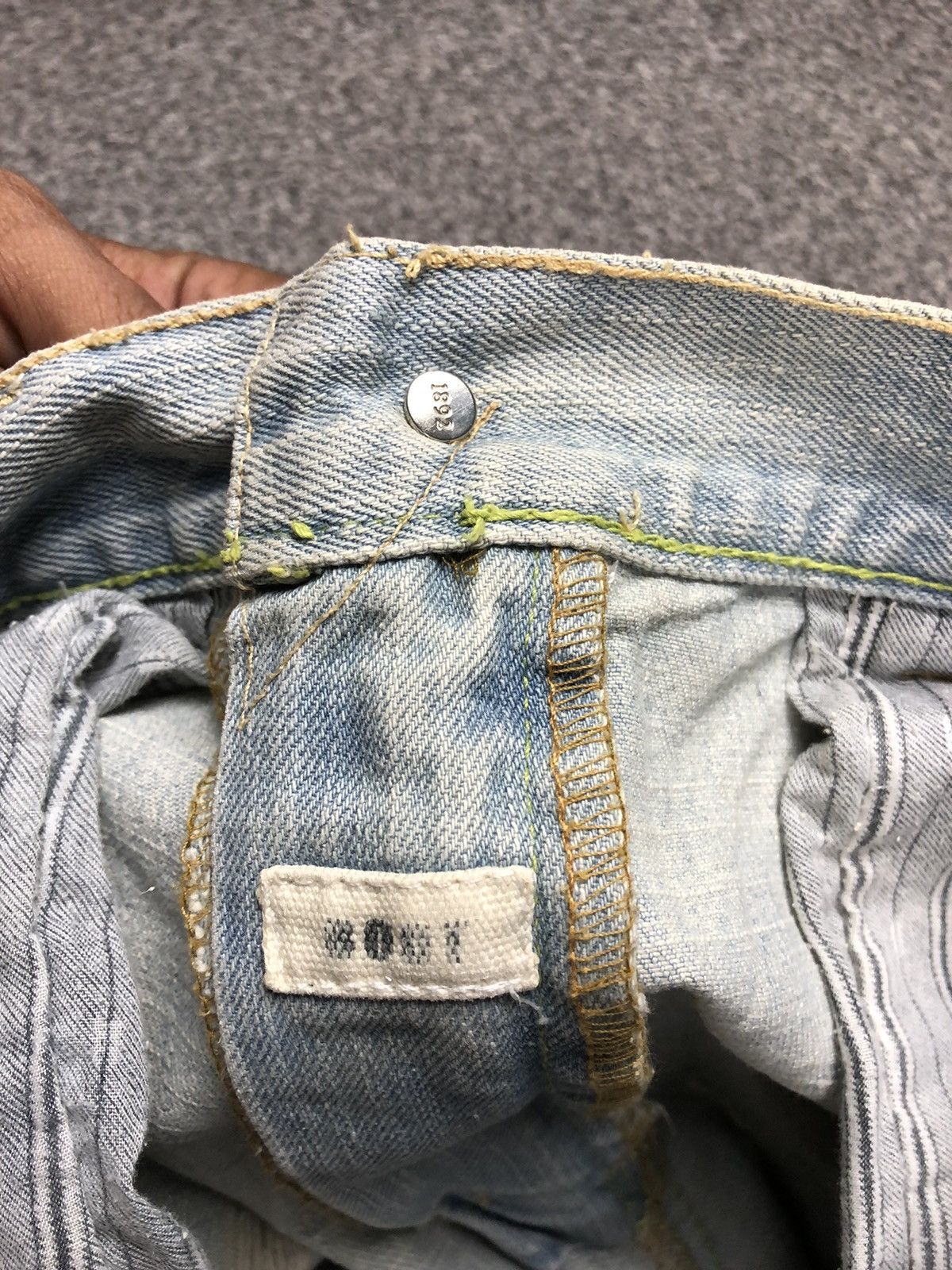 Abercrombie & Fitch Vintage Crazy Distressed Abercrombie And Fitch Flare Jeans Size US 33 - 17 Thumbnail