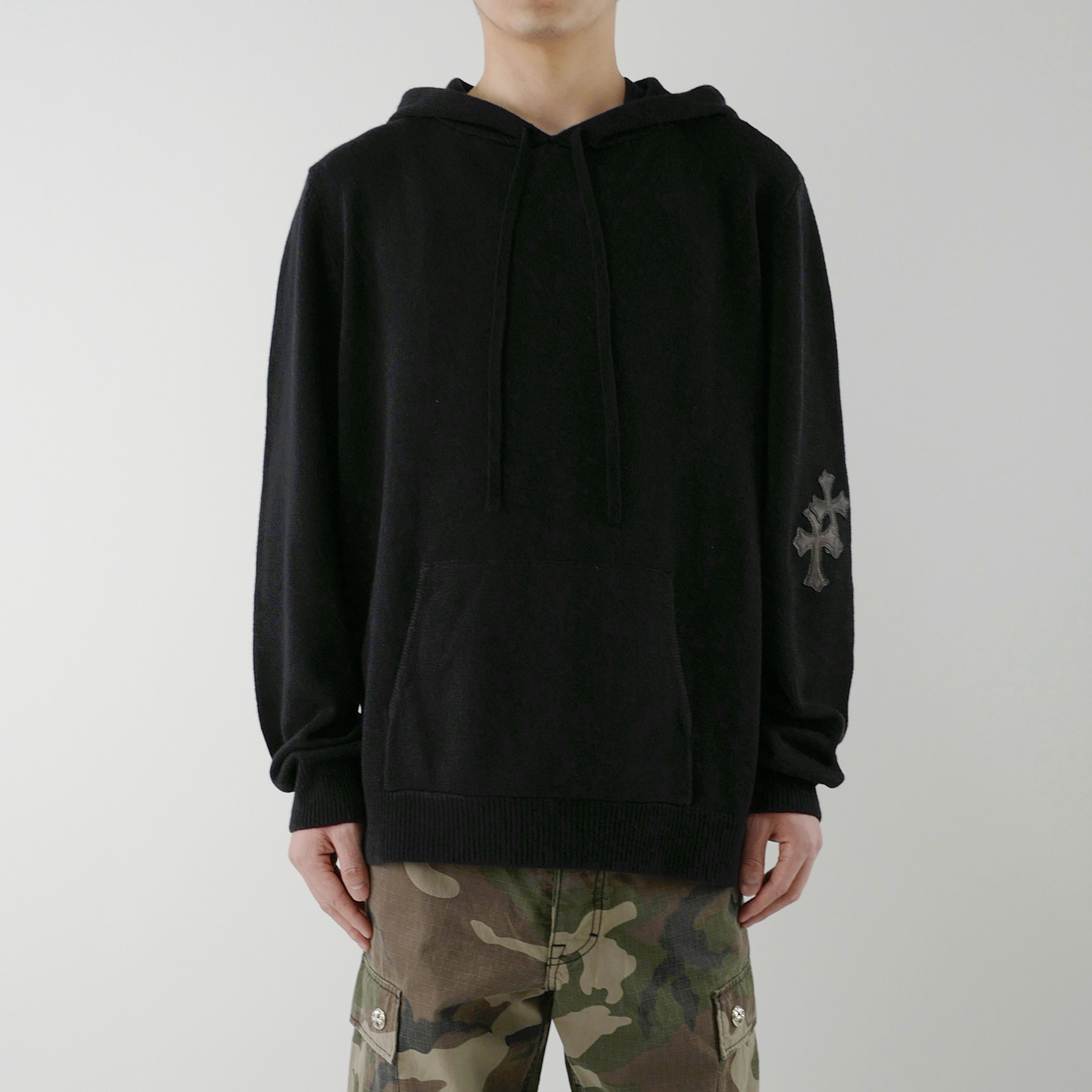 Chrome Hearts Chrome Hearts Cross Patch Cashmere Pullover Hoodie Size US L / EU 52-54 / 3 - 12 Thumbnail