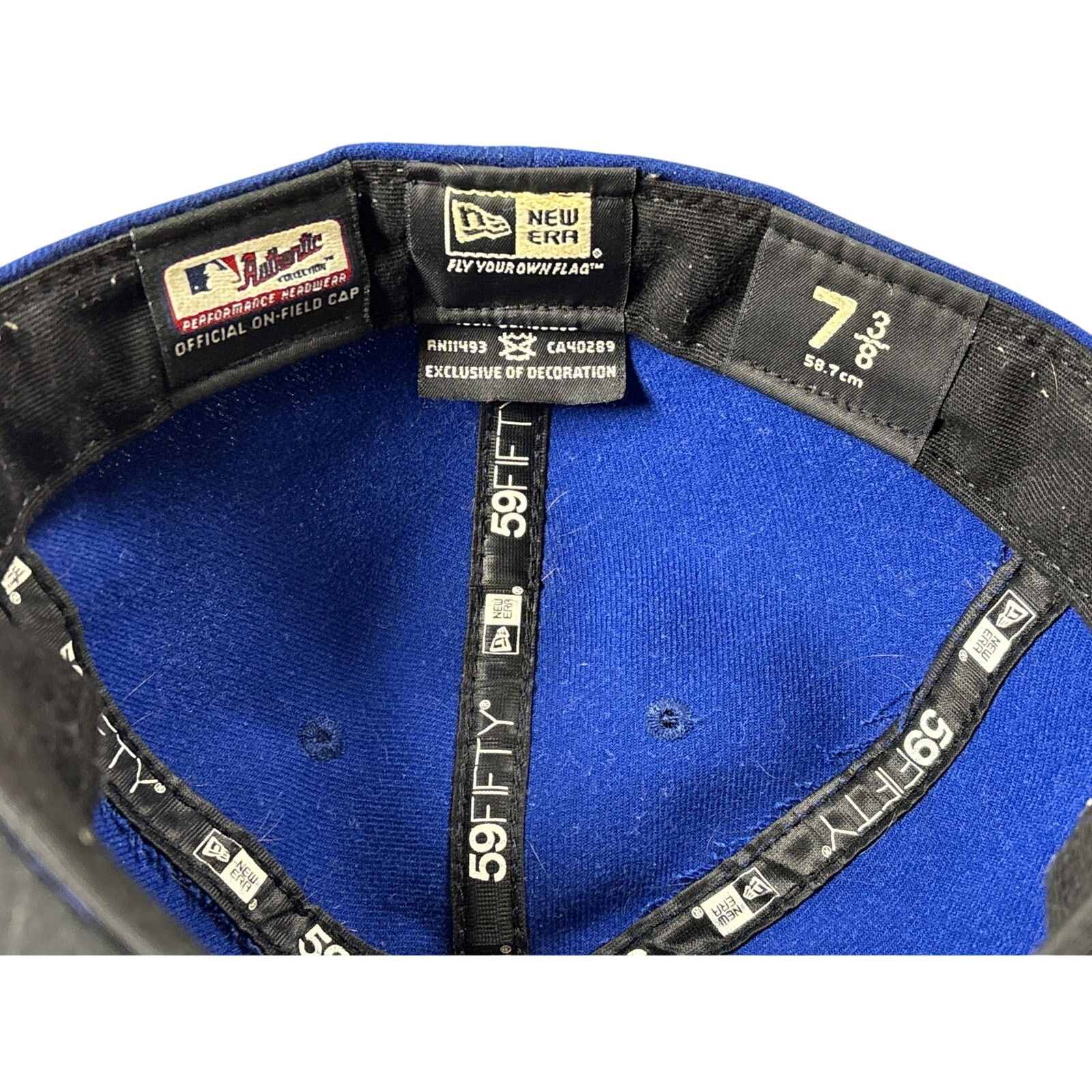 New Era Vintage Seattle Mariners New Era Fitted hat 7 3/8 59Fifty Size ONE SIZE - 5 Thumbnail