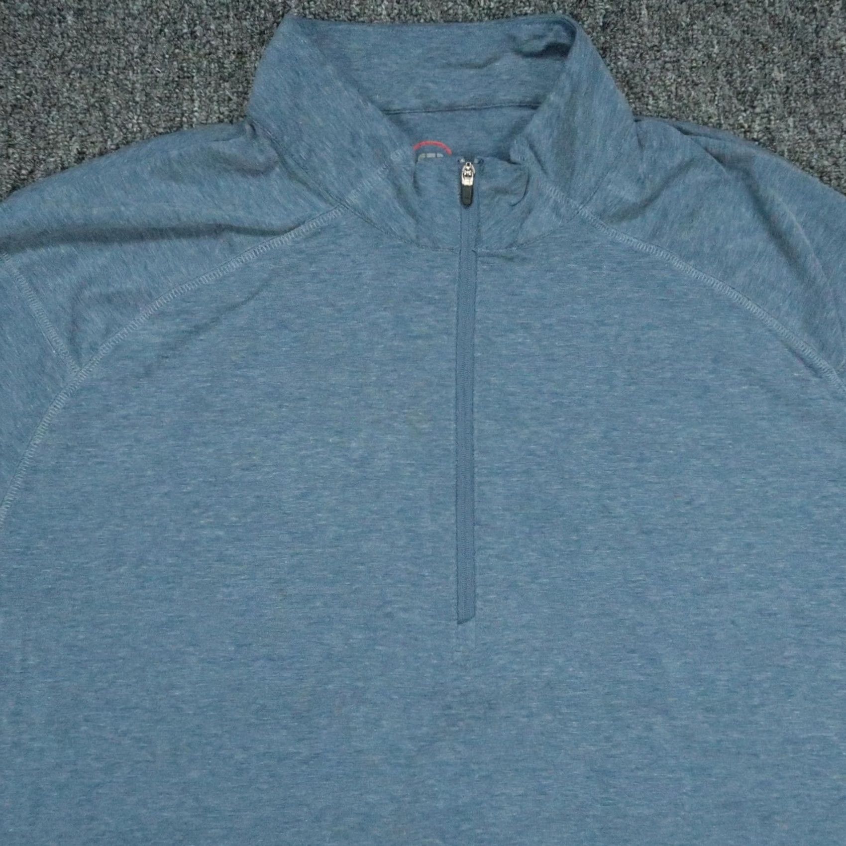 TravisMathew Travis Mathew Pullover Mens 2XL Blue Quarter Zip Athletic Golf Shirt Long Sleeve Mock Neck Zip 1/4 Zip All Seasons Breathable Stretch Vintage: No Size US XXL / EU 58 / 5 - 2 Thumbnail