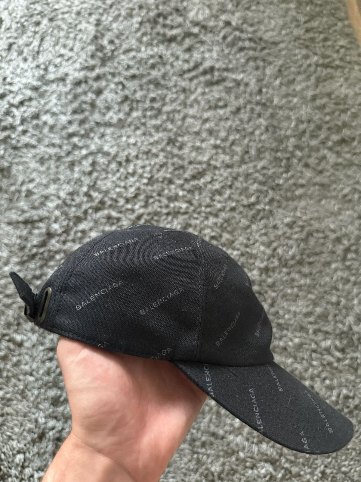 Balenciaga Balenciaga All Over Logo Cap Size ONE SIZE - 3 Thumbnail