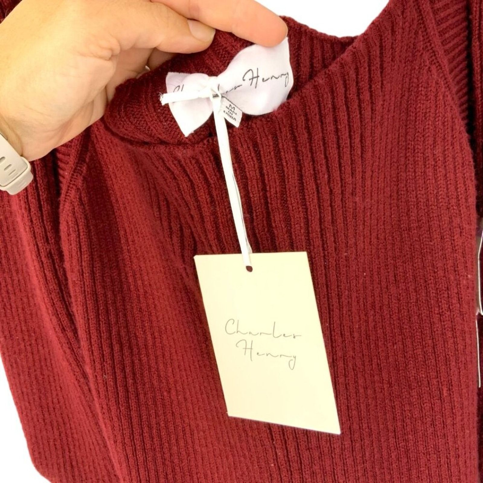 Other Charles Henry Long Sleeve Sweater Dress Medium NWT $84 MSRP Size M / US 6-8 / IT 42-44 - 7 Thumbnail