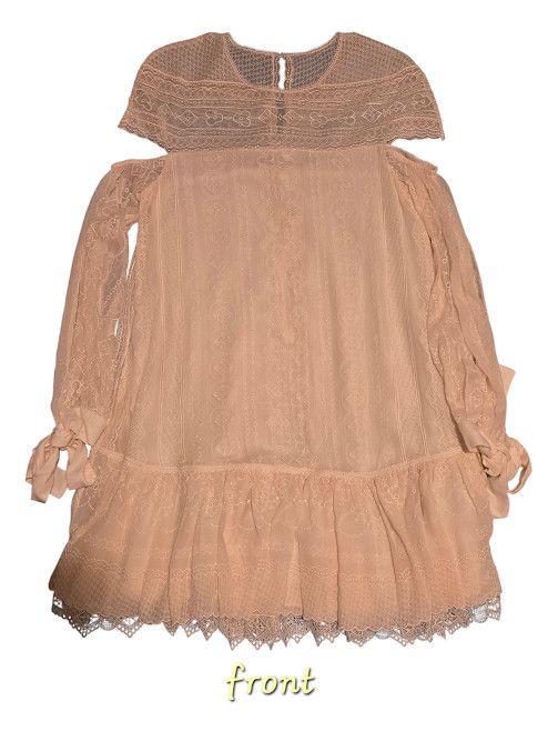 Jonathan Simkhai White Embroidered Cold Shoulder Mini Dress Size XXS / US 00 / IT 34 - 1 Thumbnail
