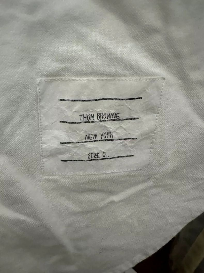 Thom Browne Thom Browne White long-sleeved shirt Size US XS / EU 42 / 0 - 3 Thumbnail