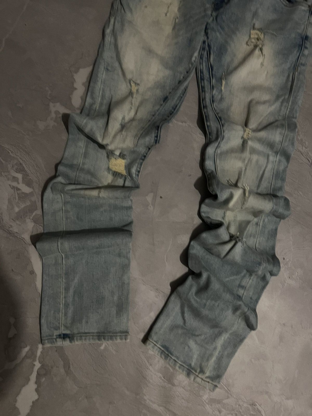 Vintage Vintage Skinny Light Blue Fresh / Balenciaga Style Y2K Size US 30 / EU 46 - 4 Thumbnail