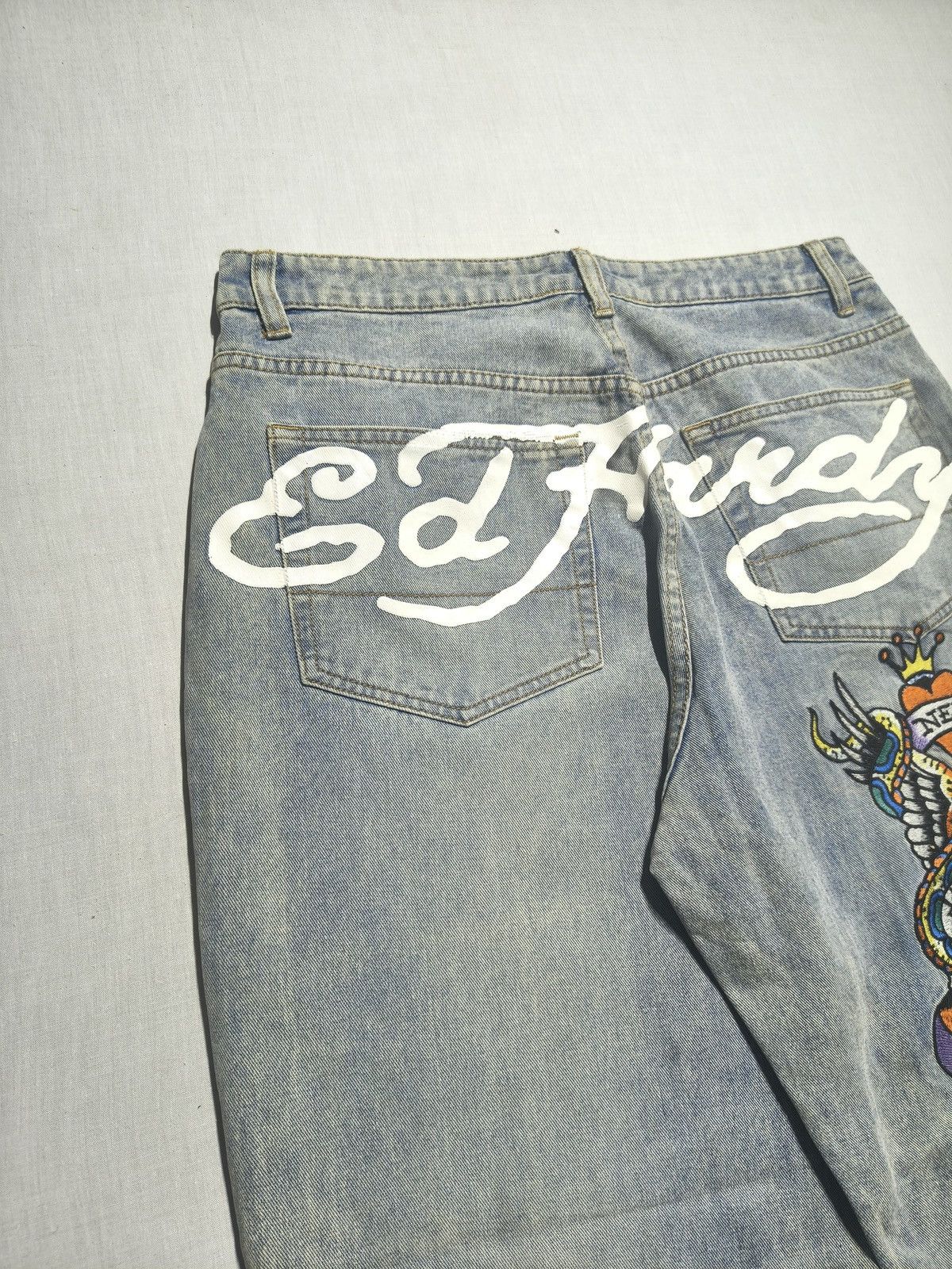 Ed Hardy DISTRESSED NEW YORK CITY ED HARDY JEANS🗽(041) Size US 32 / EU 48 - 4 Thumbnail