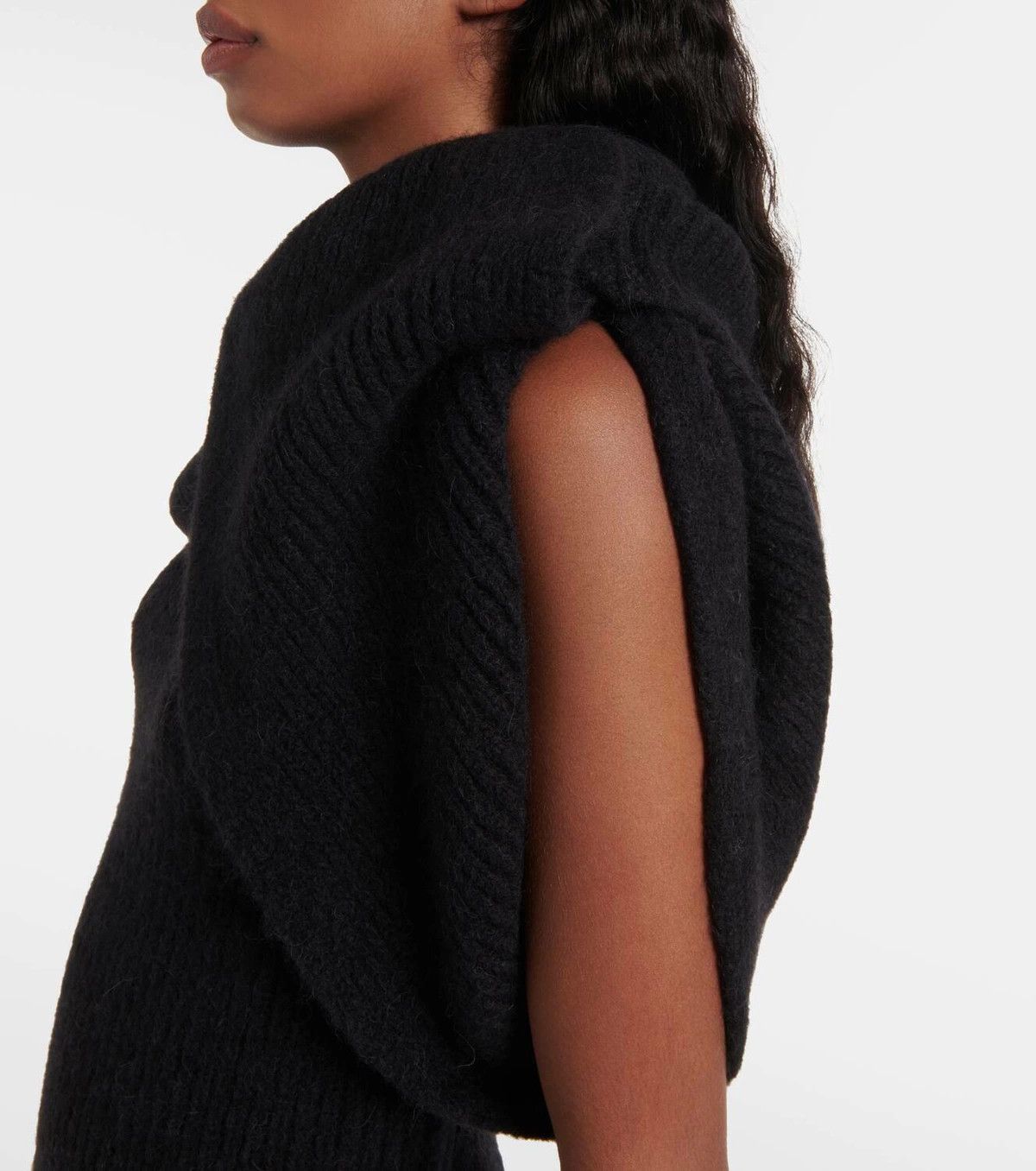 Rick Owens o1y0126 Sleeveless Sweater in Black Size S / US 4 / IT 40 - 3 Thumbnail