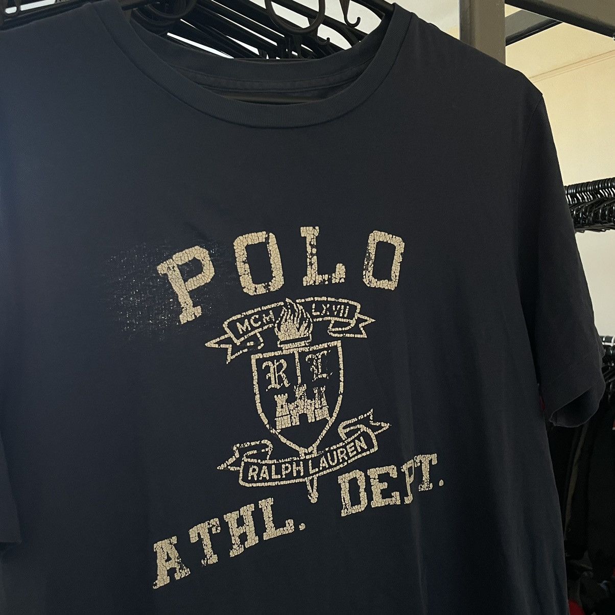 Polo Ralph Lauren × Ralph Lauren × Vintage Ralph Lauren Big Logo American tee shirt slim fit old mercer Size US L / EU 52-54 / 3 - 2 Thumbnail