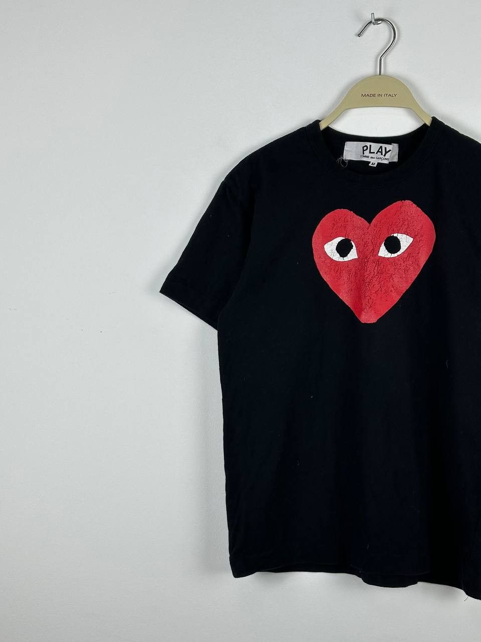 Comme des Garcons × Comme des Garcons PLAY Comme Des Garcons Play Big Logo Black Tee Size M / US 6-8 / IT 42-44 - 1 Thumbnail