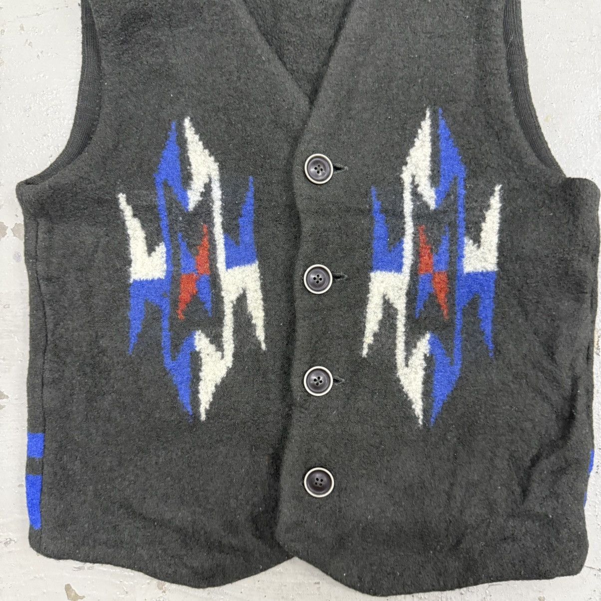 Native Native Green Label Relaxing Chimayo Vintage Woven Vest Size US S / EU 44-46 / 1 - 2 Thumbnail