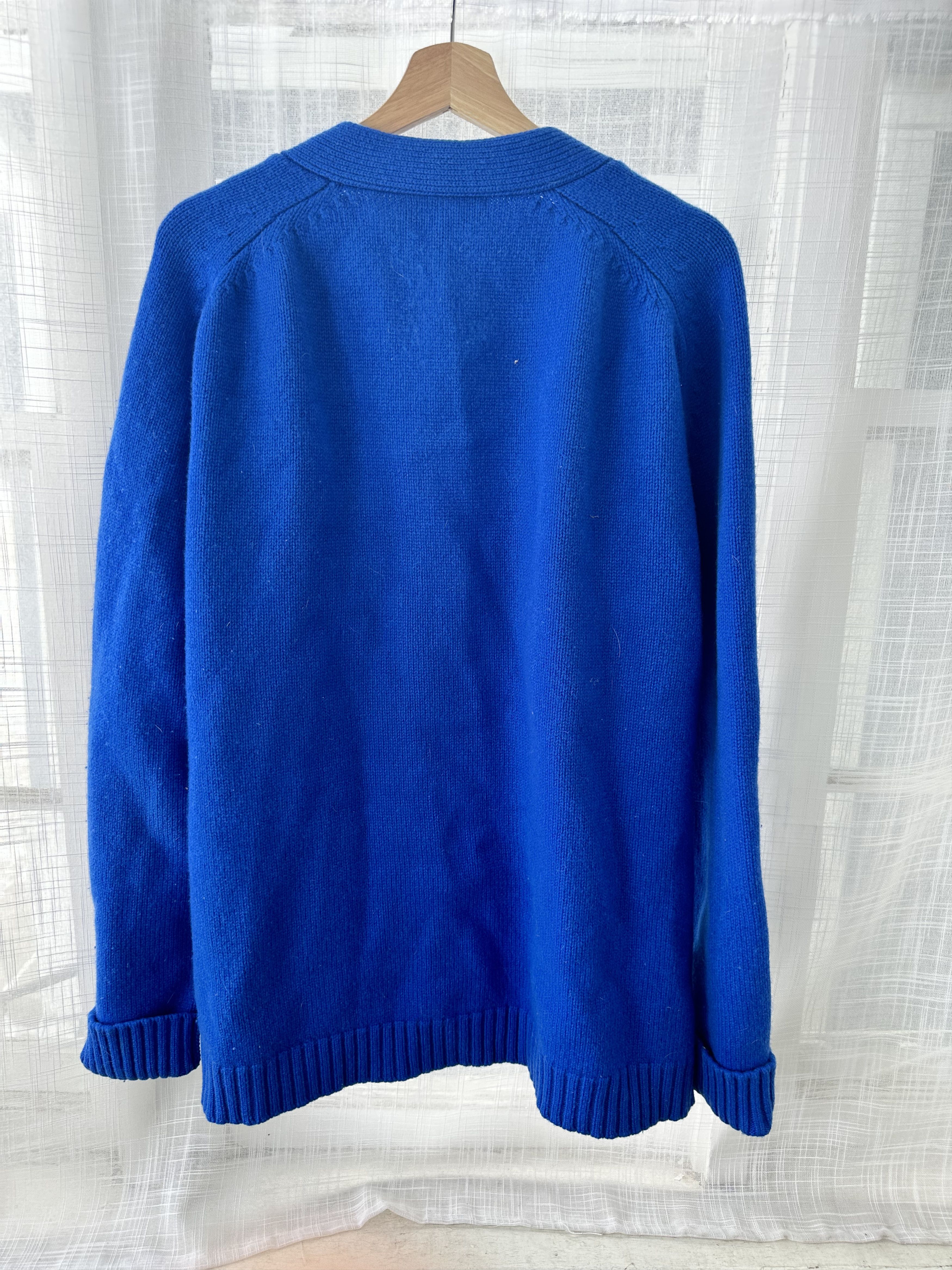 Studio Nicholson Studio Nicholson Cobalt Blue Soft wool Cardigan Size US XL / EU 56 / 4 - 2 Thumbnail