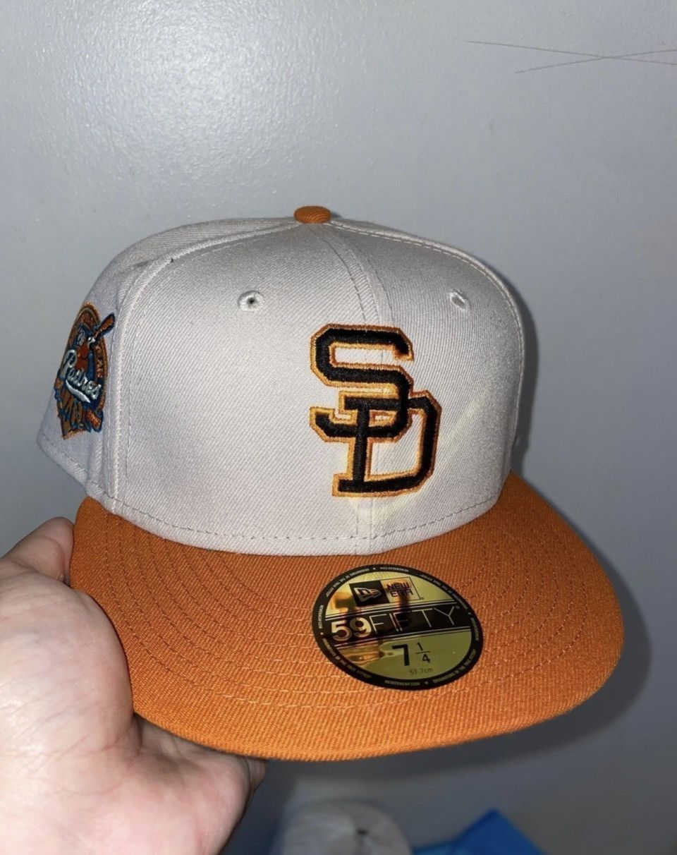 image of Hat Club San Diego Padres Beer Pack Size 7 1/4 in Stone, Men's