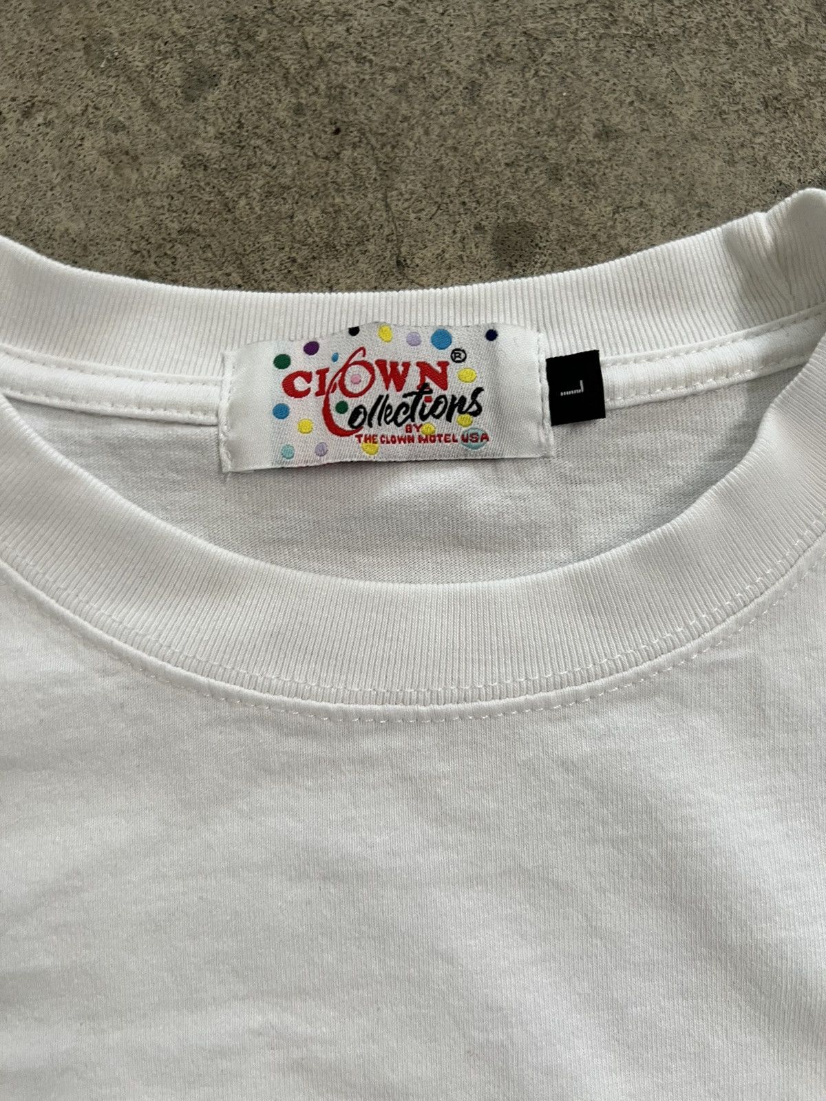 Vintage Streetwear Clown Motel Tonopoe Nevada white t shirt L Size US L / EU 52-54 / 3 - 4 Thumbnail