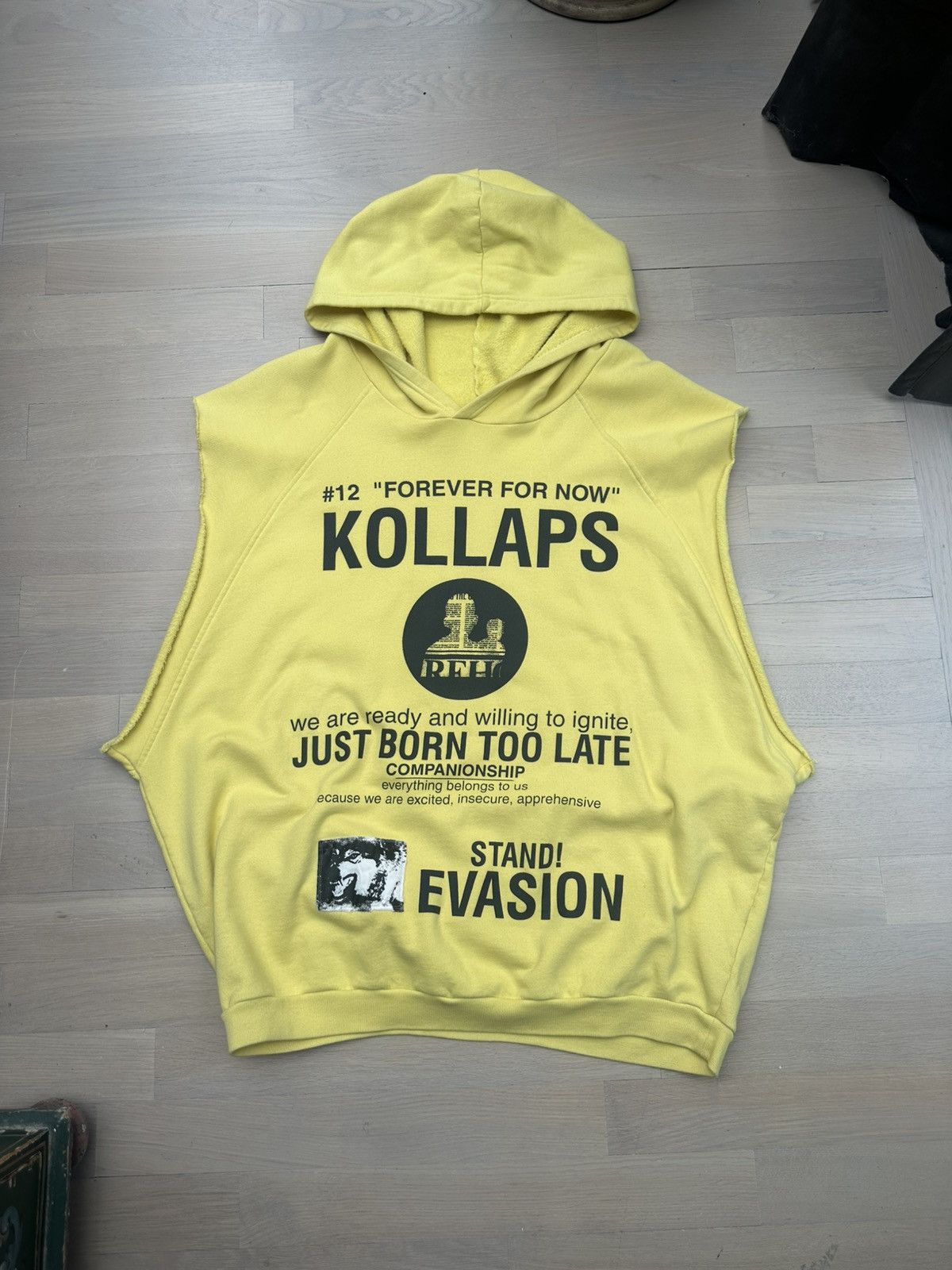 Raf Simons Kollaps Hoodie | Grailed