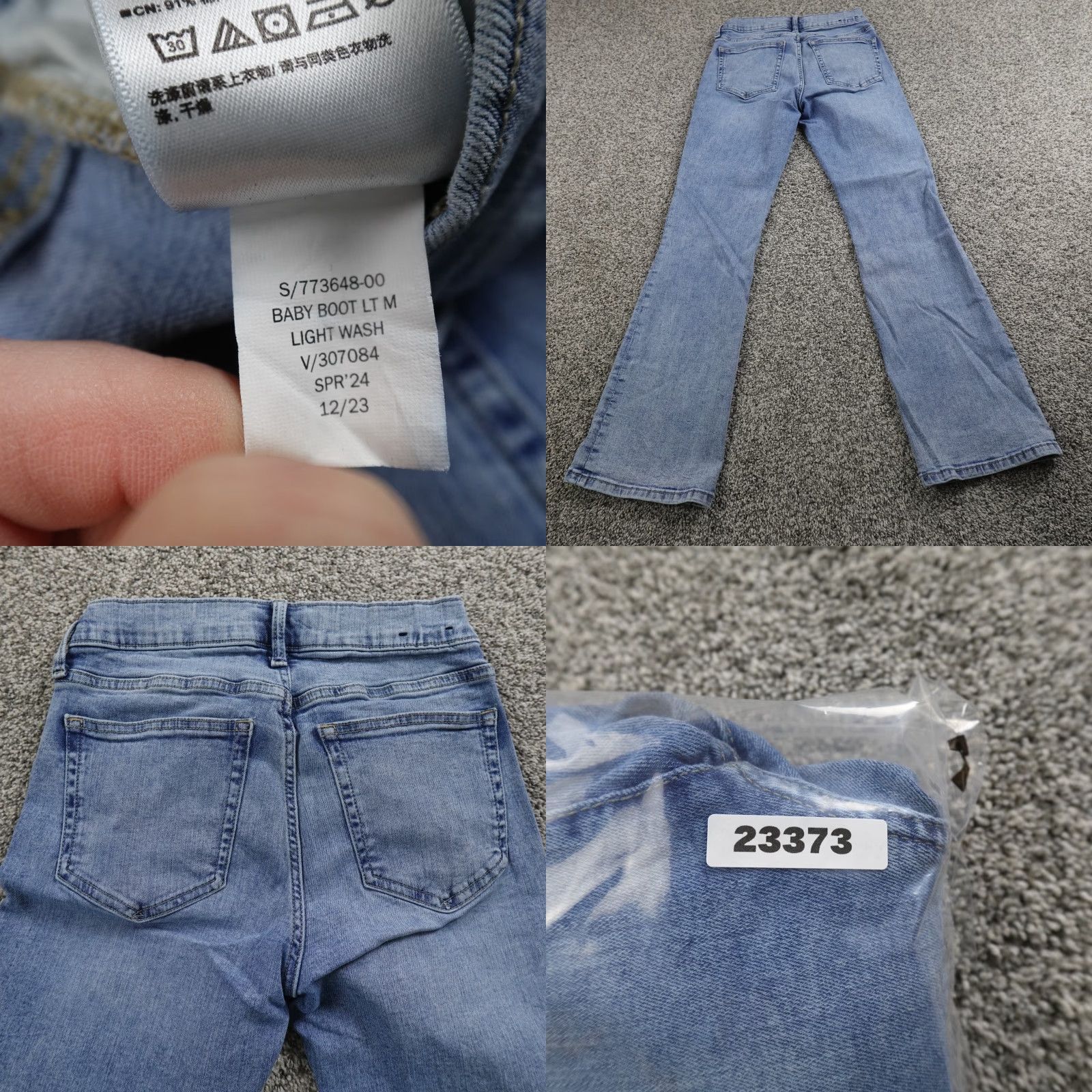 Gap Gap Jeans Womens 4 Light Blue Denim Mid Rise Boot Flare Western Stretch Jeans Mens? Size 27" / US 4 / IT 40 - 8 Thumbnail