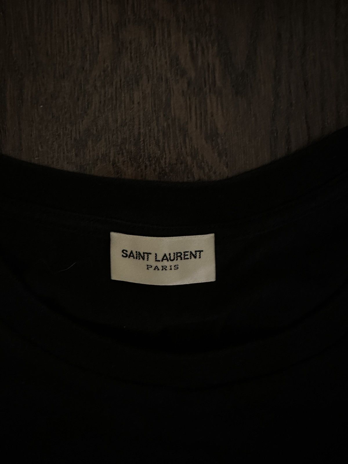 Yves Saint Laurent ✨ Saint Laurent Paris Women’s Black T-Shirt — Gold Logo Size S / US 4 / IT 40 - 2 Thumbnail
