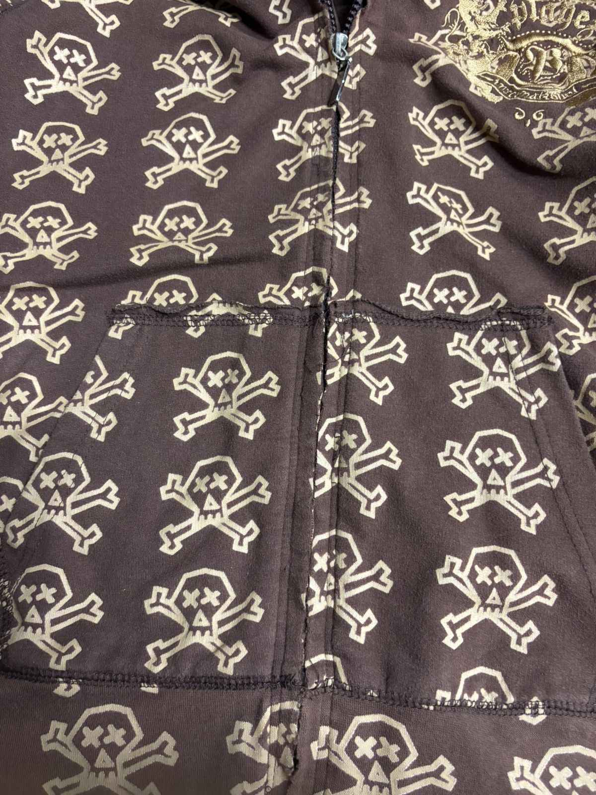 KMRii International Playez Skulls Stussy Inspired hoodie distress Size US L / EU 52-54 / 3 - 12 Thumbnail