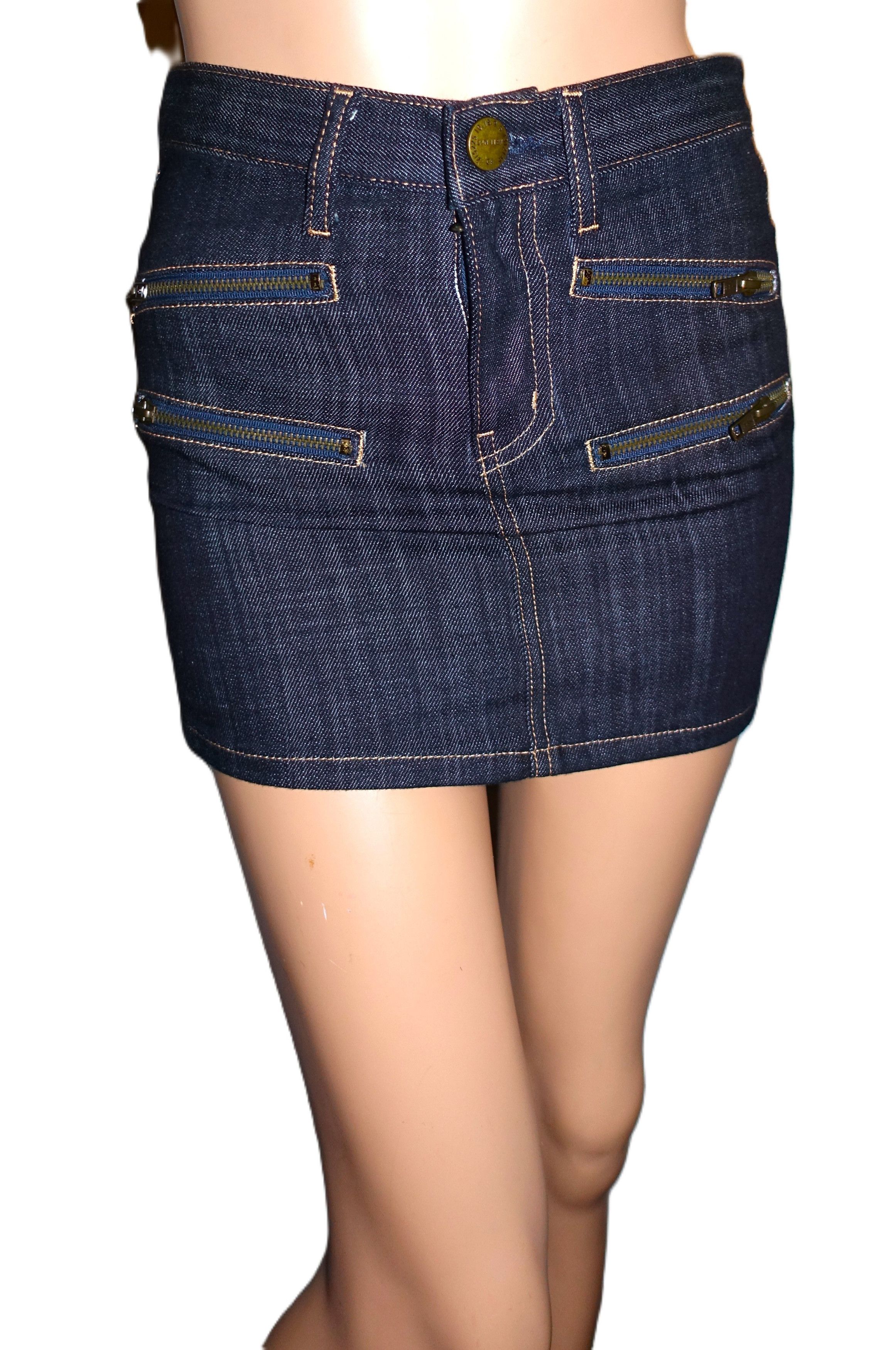 Current/Elliot Current/Elliott Denim Jean Mini Skirt S NWOT Size 28" / US 6 / IT 42 - 2 Thumbnail