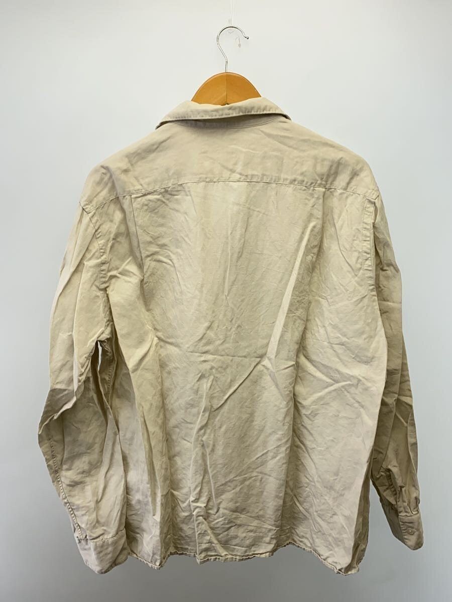 A.PRESSE Beige Silk Long-sleeved Shirt Size US M / EU 48-50 / 2 - 1 Thumbnail