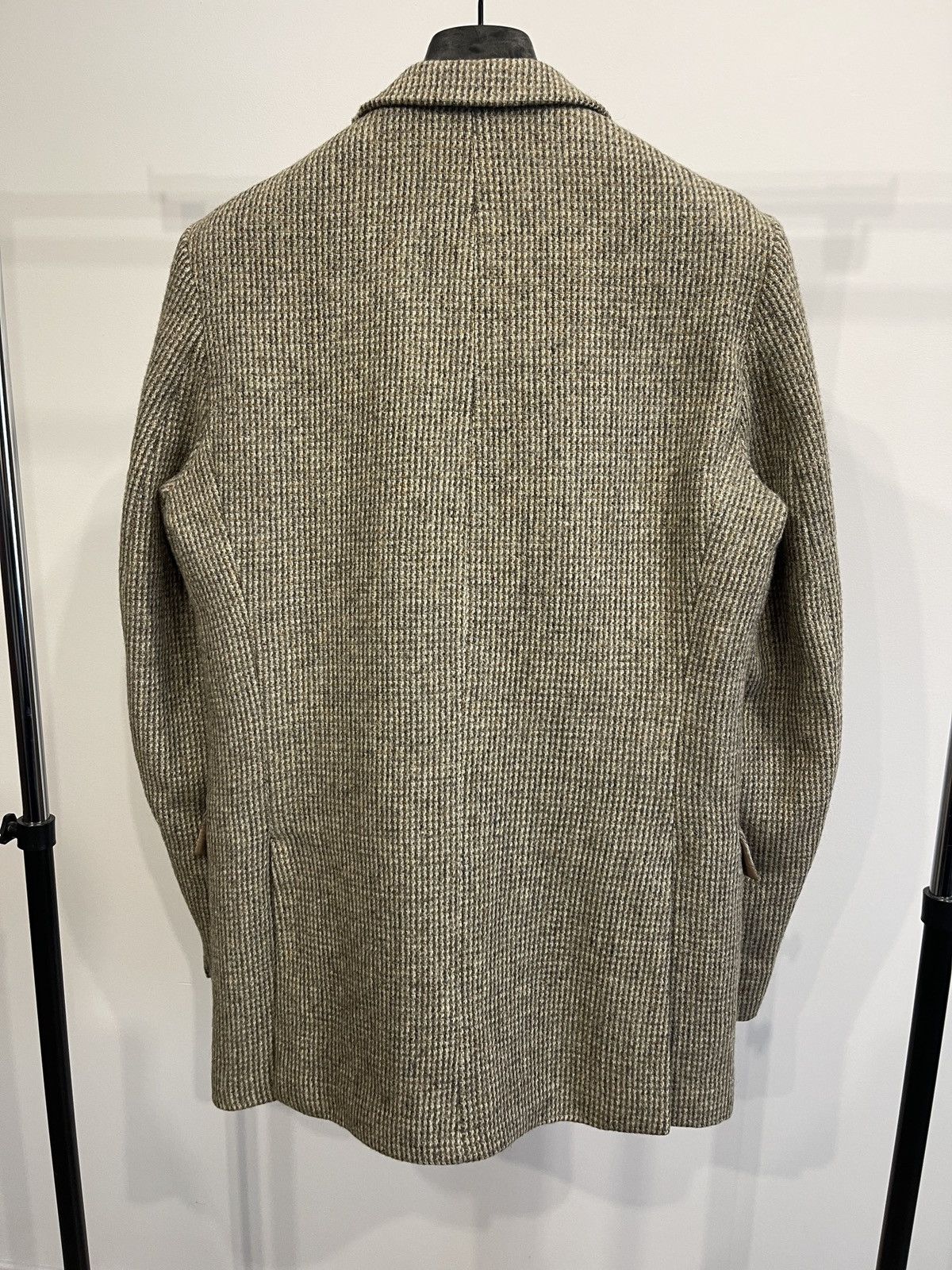 Harris Tweed 🔥Harris tweed wool blazer beige sport coat jacket 40L Size 40L - 7 Thumbnail