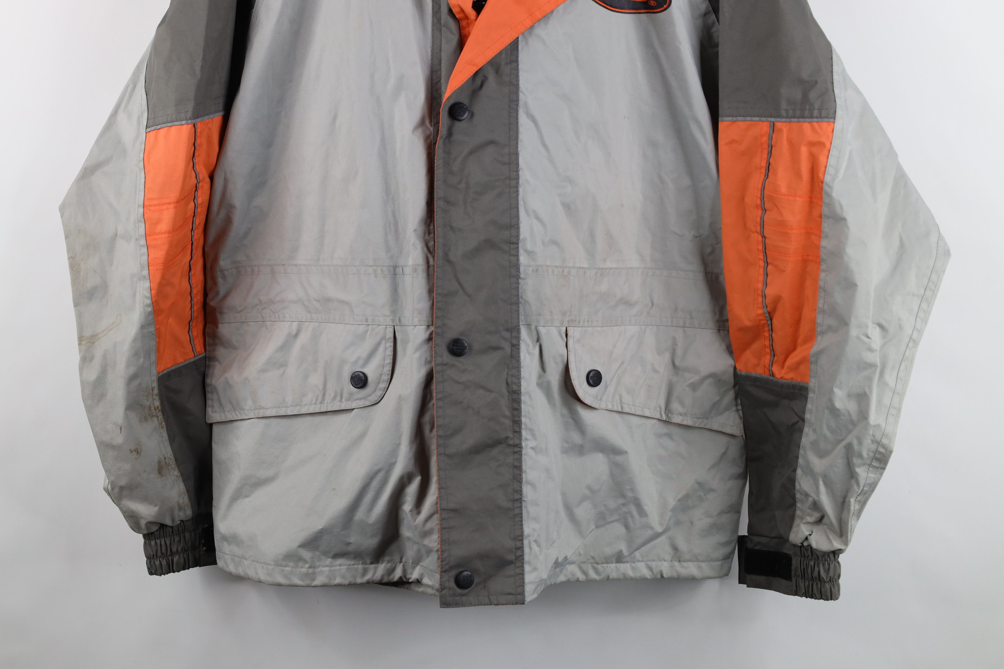 Harley Davidson Vintage Harley Davidson Reflective Rain Riding Jacket Size US M / EU 48-50 / 2 - 3 Thumbnail