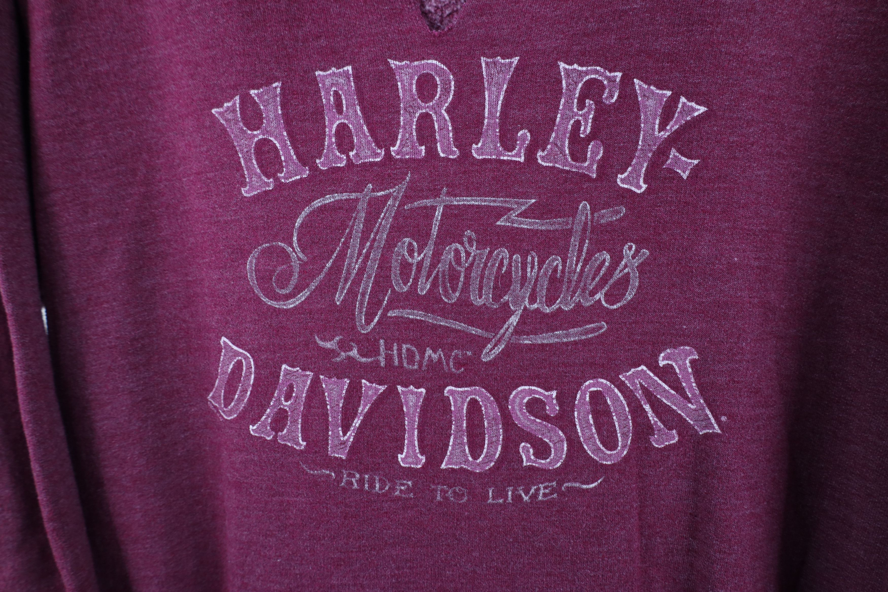 Harley Davidson Vintage Y2K Harley Davidson Flower Wing Hoodie Sweatshirt Size XL / US 12-14 / IT 48-50 - 4 Thumbnail