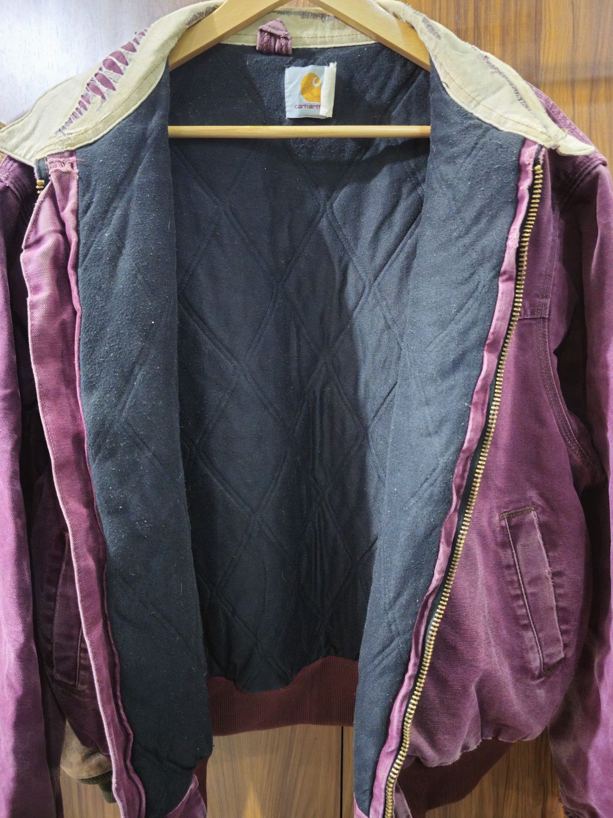 Carhartt RARE Carhartt JQ2246 Santa Fe Jacket – Wine/Burgundy (1996) Size US L / EU 52-54 / 3 - 9 Thumbnail