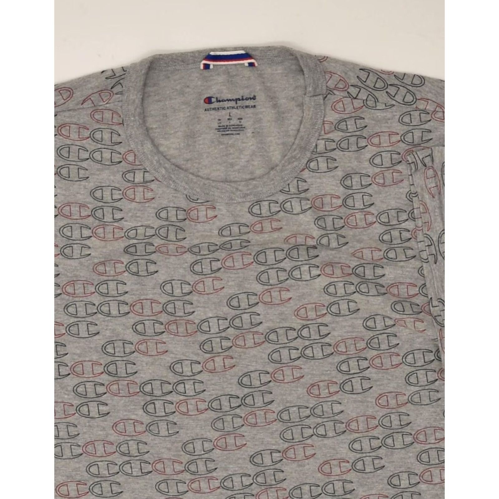 Champion CHAMPION Womens Slim Graphic T-Shirt Top Large Grey Size L / US 10 / IT 46 - 3 Thumbnail