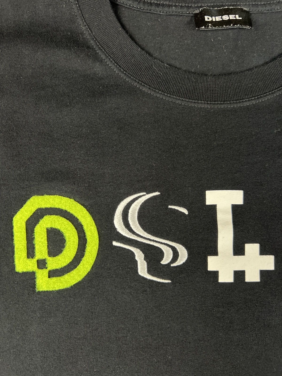 Diesel Diesel Spell Out Logo Black T Shirt Mens Large Size US L / EU 52-54 / 3 - 4 Thumbnail