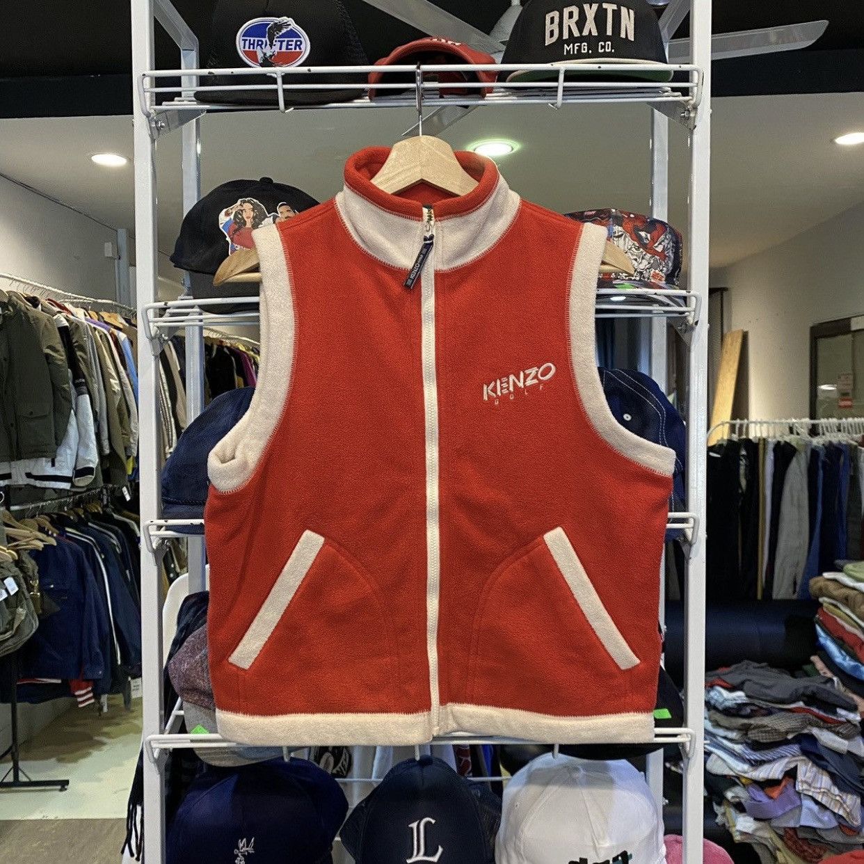 Kenzo Vintage Kenzo Golf Fleece Vest Jackets Size US S / EU 44-46 / 1 - 2 Thumbnail