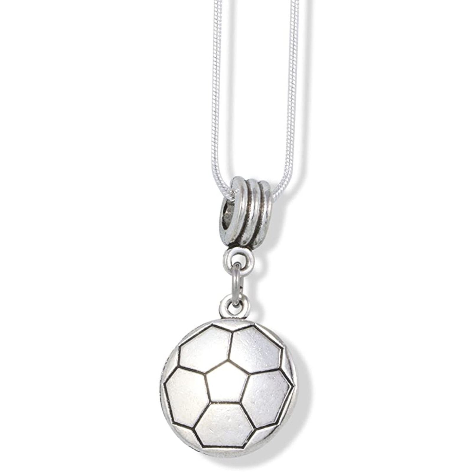 & Other Stories Soccer Football Sports Ball Charm Snake Chain Necklace Size ONE SIZE - 1 Thumbnail