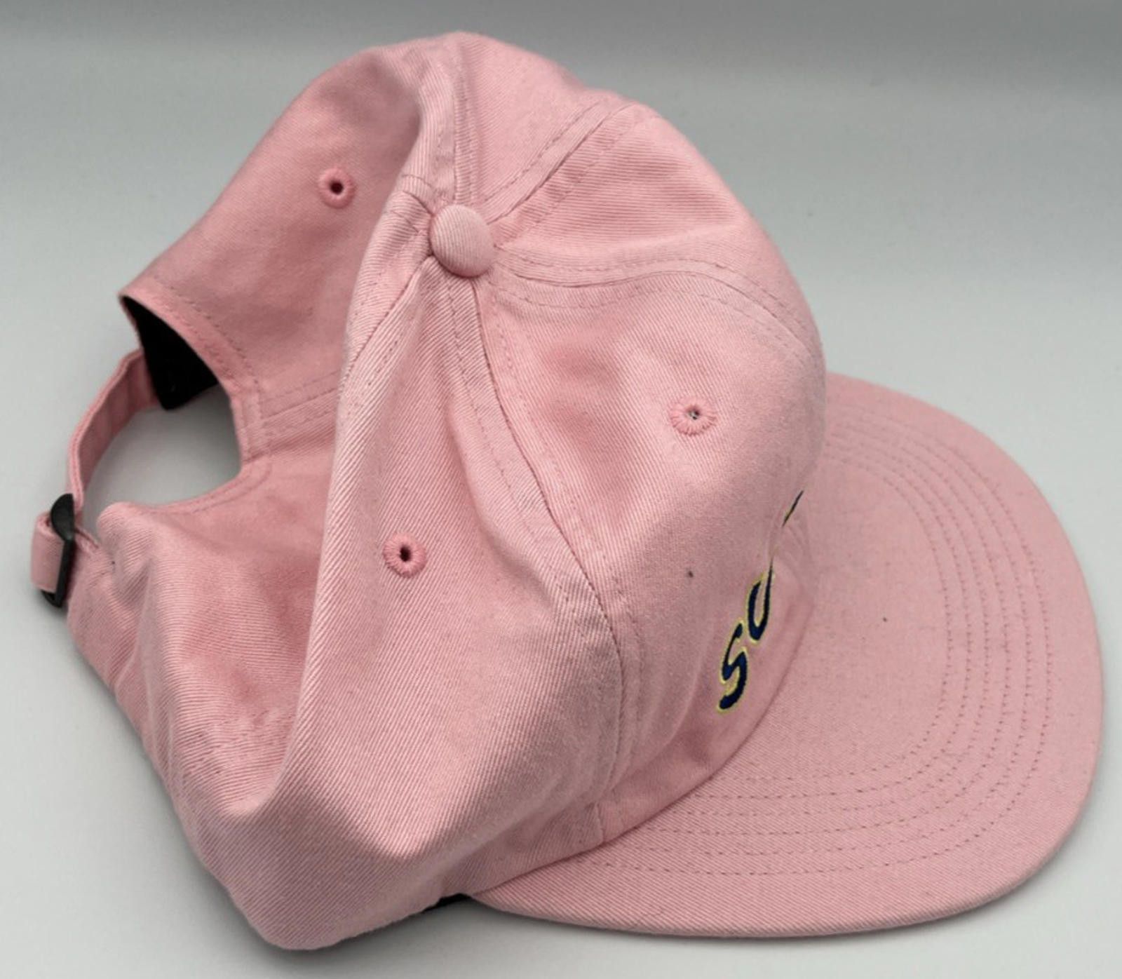 Supreme Supreme Stepped Arc 6-Panel Cap Light Pink FW17 Strapback Size ONE SIZE - 5 Thumbnail