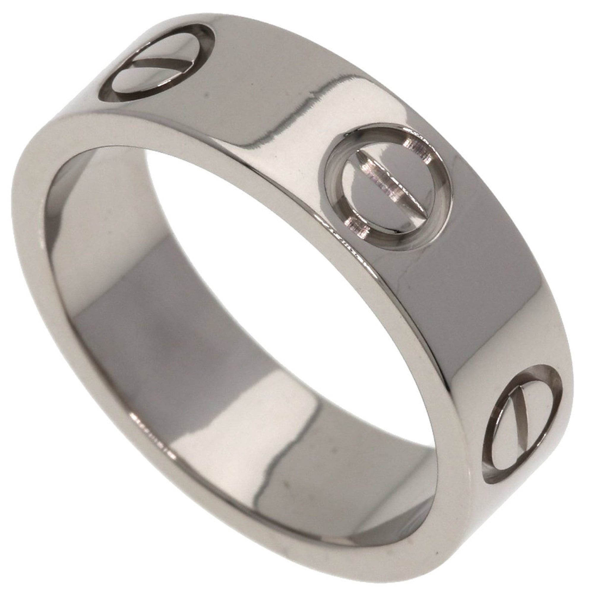 Cartier Cartier Love Ring #49, 18K White Gold, Women's Ring, CARTIER Size ONE SIZE - 1 Thumbnail