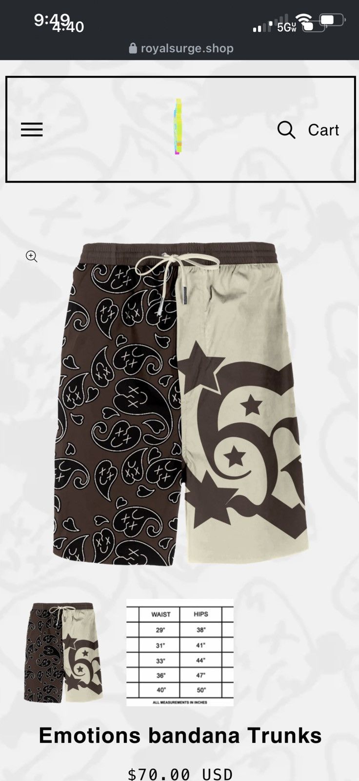 Other Royal surge swimsuit trunks Size US 33 - 1 Thumbnail