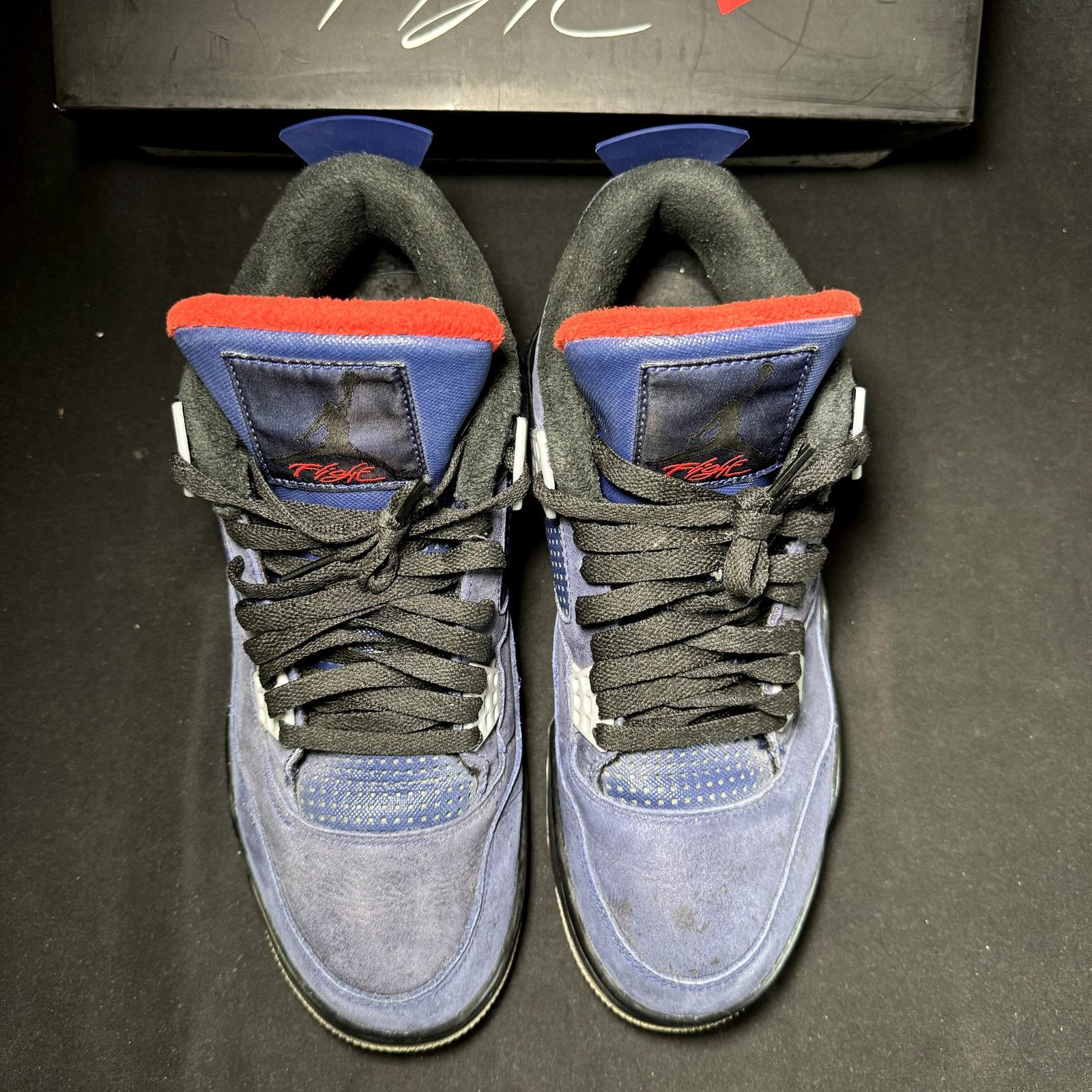 Jordan Brand × Nike Size 10 - Nike Air Jordan 4 Retro Winter Loyal Blue Shoes Size US 10 / EU 43 - 4 Thumbnail