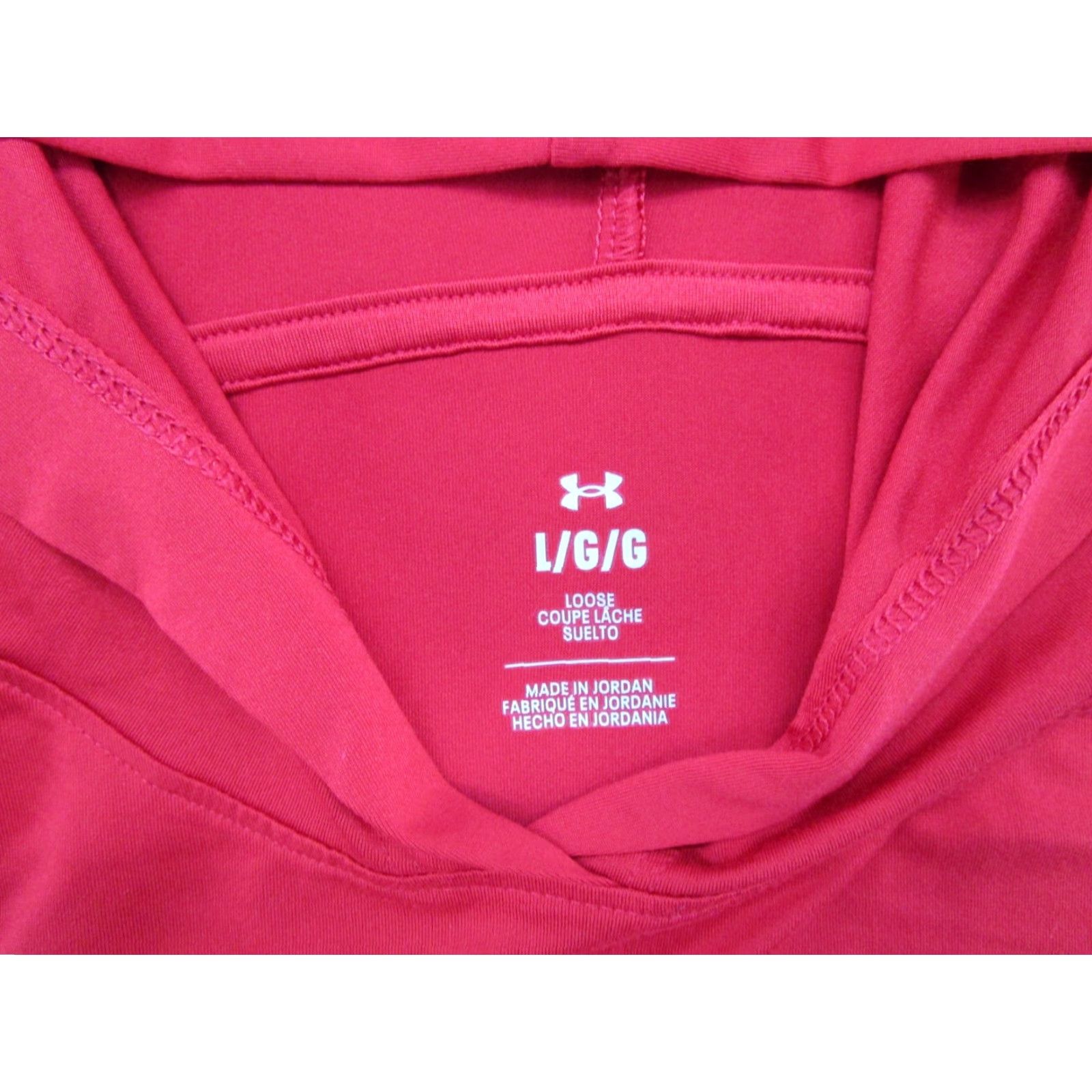 Under Armour VINTAGE Under Armour Wisconsin Badgers Hockey Lightweight Red Hoodie Women's L Size L / US 10 / IT 46 - 3 Thumbnail