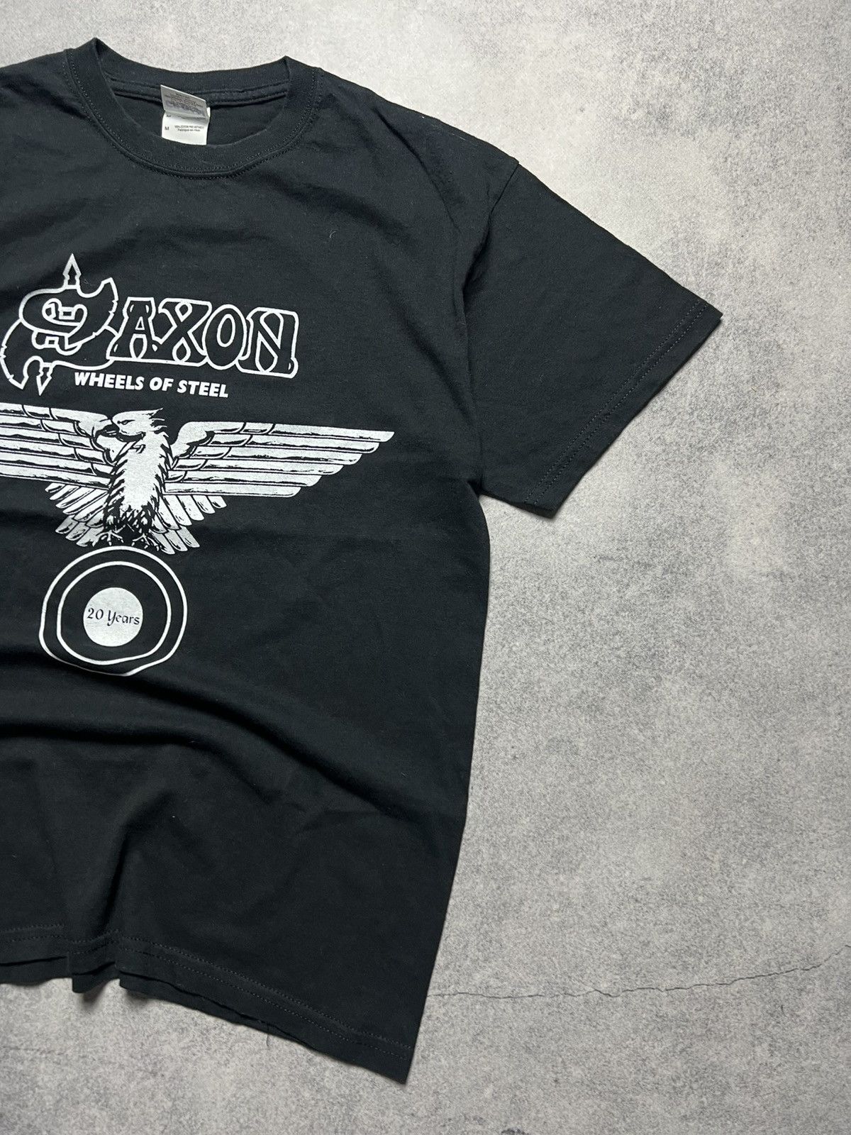 Band Tees Vintage Saxon 2000’s Whels Of Steel Y2K Band Japanese Tee Size US M / EU 48-50 / 2 - 3 Thumbnail