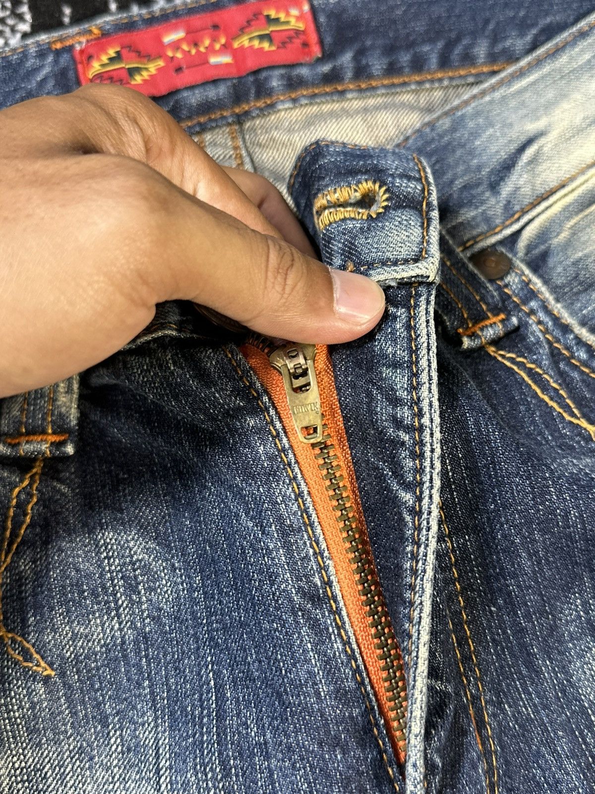 Undercover × Uniqlo 2000s Edwin XV Bobcut Navajo Denim Size US 32 / EU 48 - 7 Thumbnail