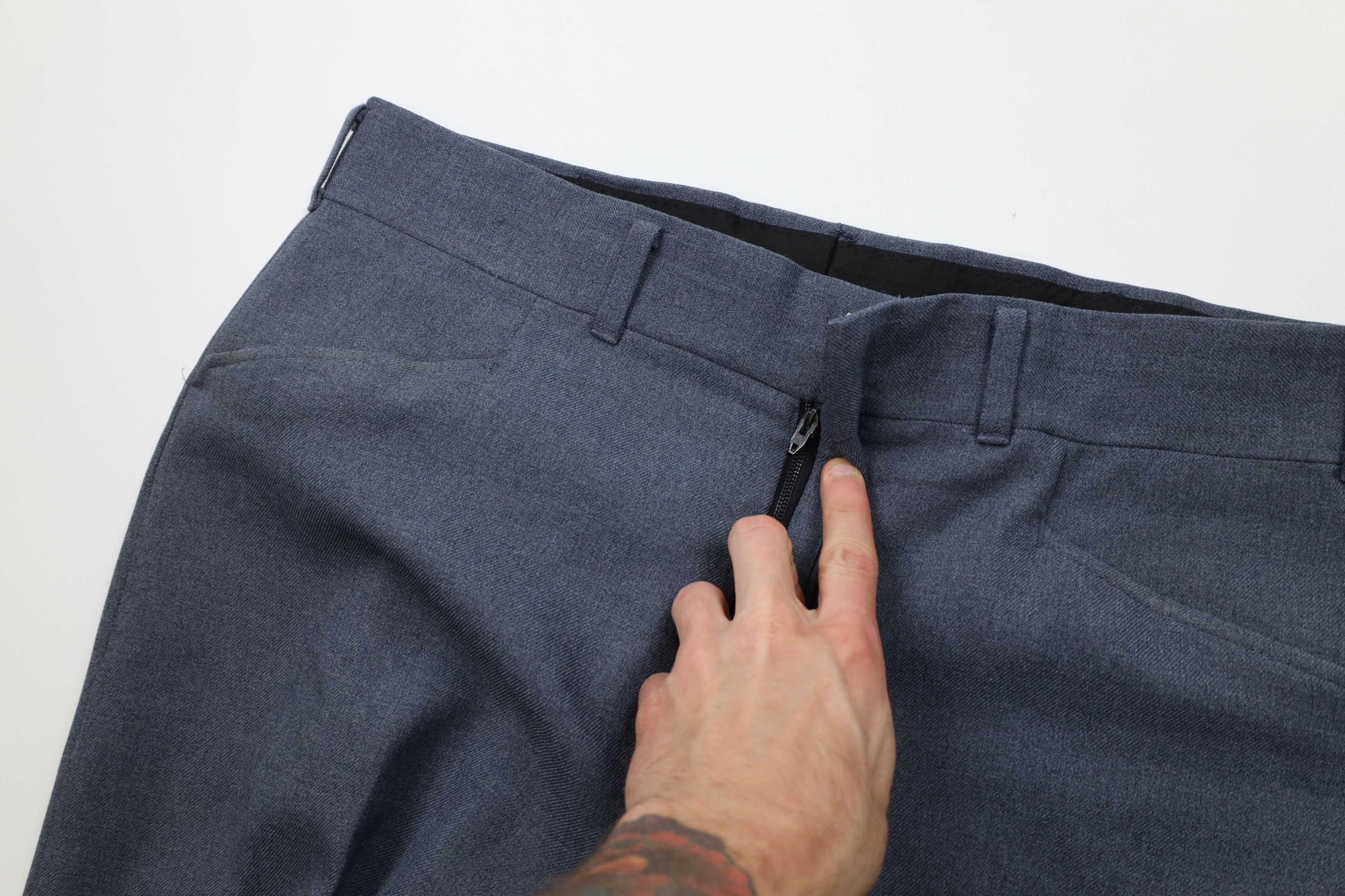 Vintage Vintage 70s Streetwear Knit Bell Bottoms Pants Blue USA Size US 36 / EU 52 - 6 Thumbnail