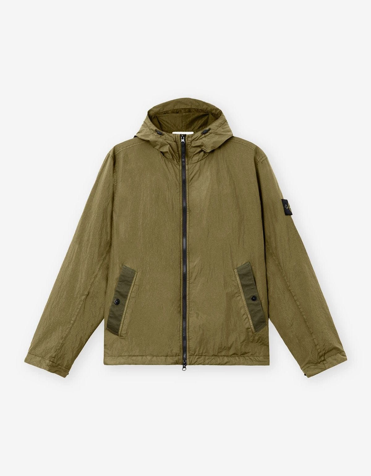 Stone Island Stone Island Green Crinkle Reps NY Jacket Size US XL / EU 56 / 4 - 1 Thumbnail