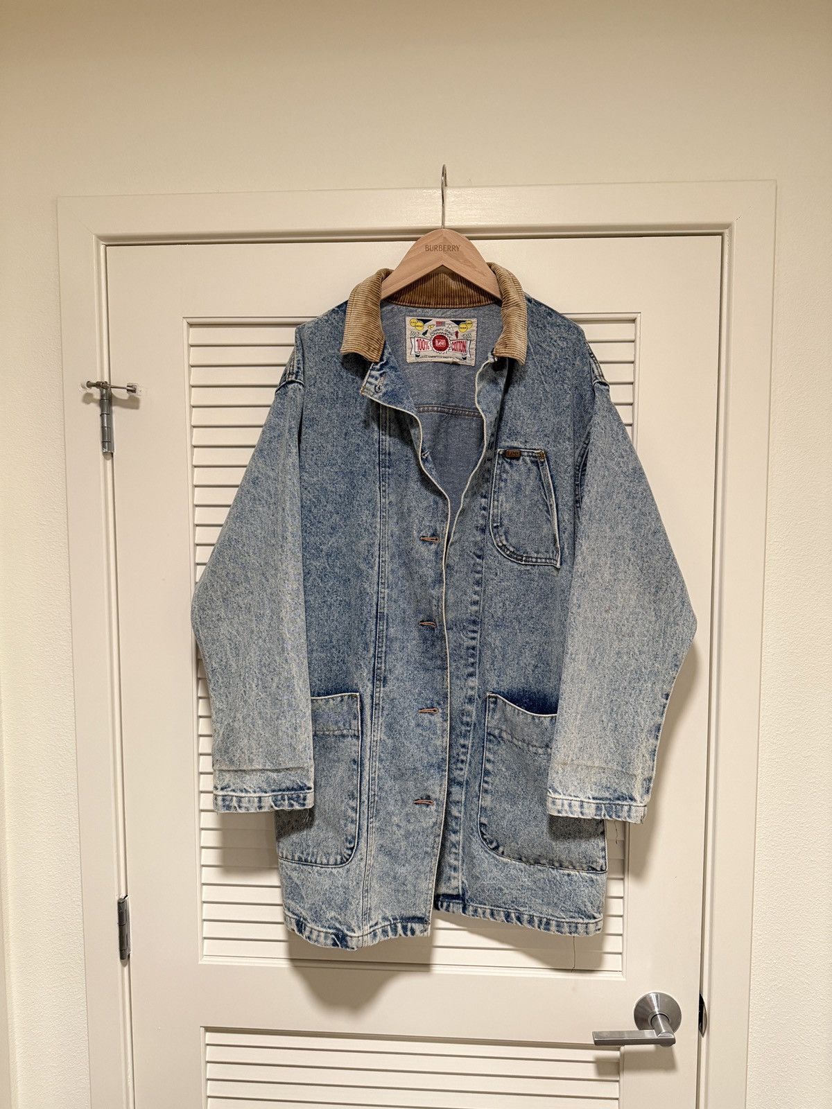 Vintage Lee Corduroy Collar Denim Jacket