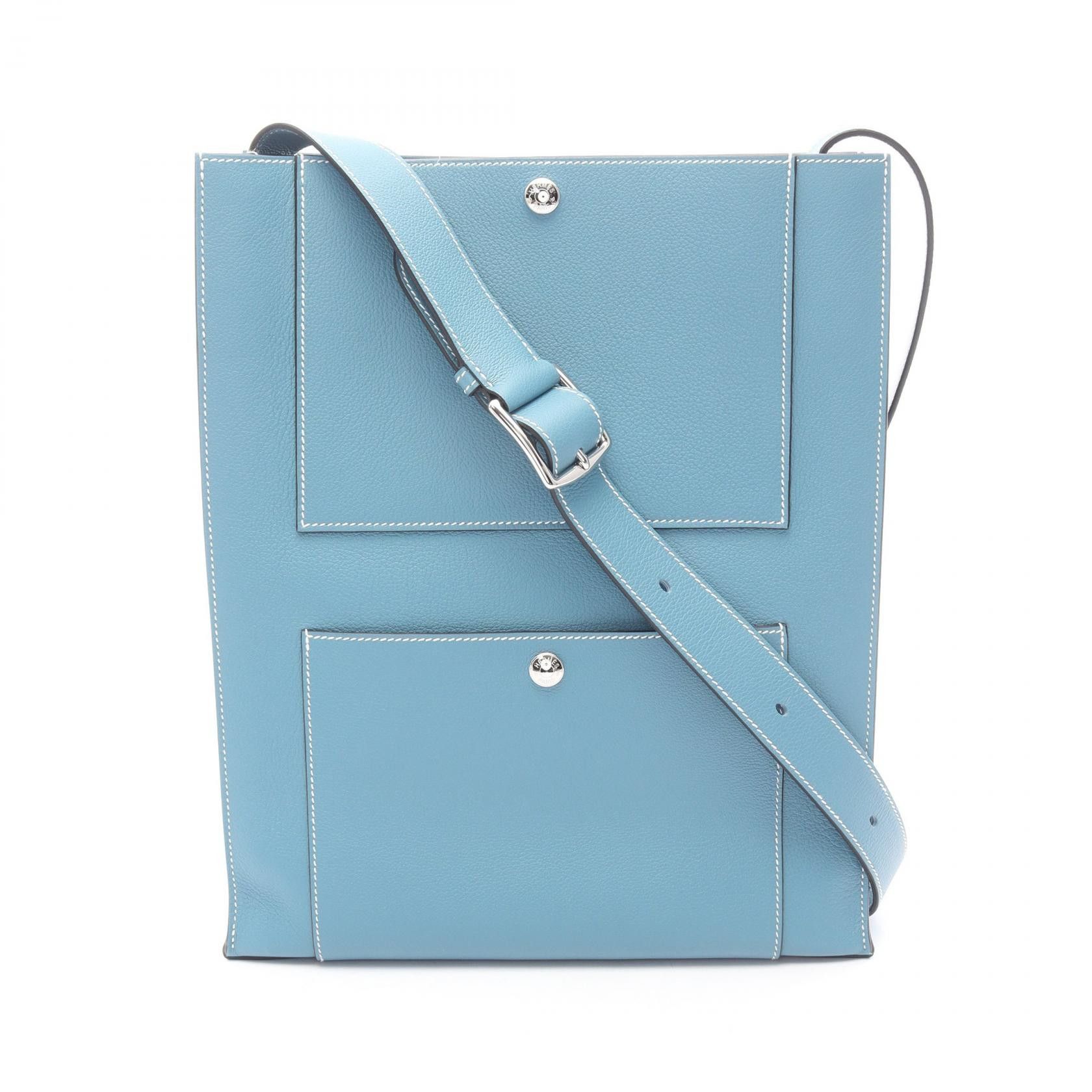 Hermes Hermes Hermes Cabas Evercolor Leather Shoulder Bag Leather Shoulder Bag Stamp W (2024) DUTY FREE for USA Size ONE SIZE - 1 Thumbnail