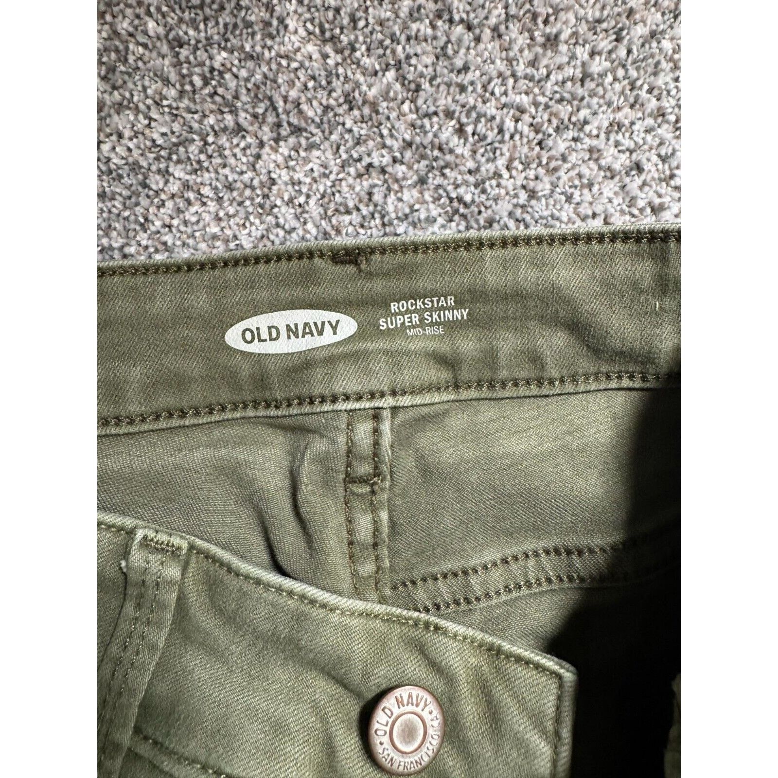 Old Navy Old Navy Rockstar Jeans Womens 6 Super Skinny Mid Rise Size 28" / US 6 / IT 42 - 9 Thumbnail