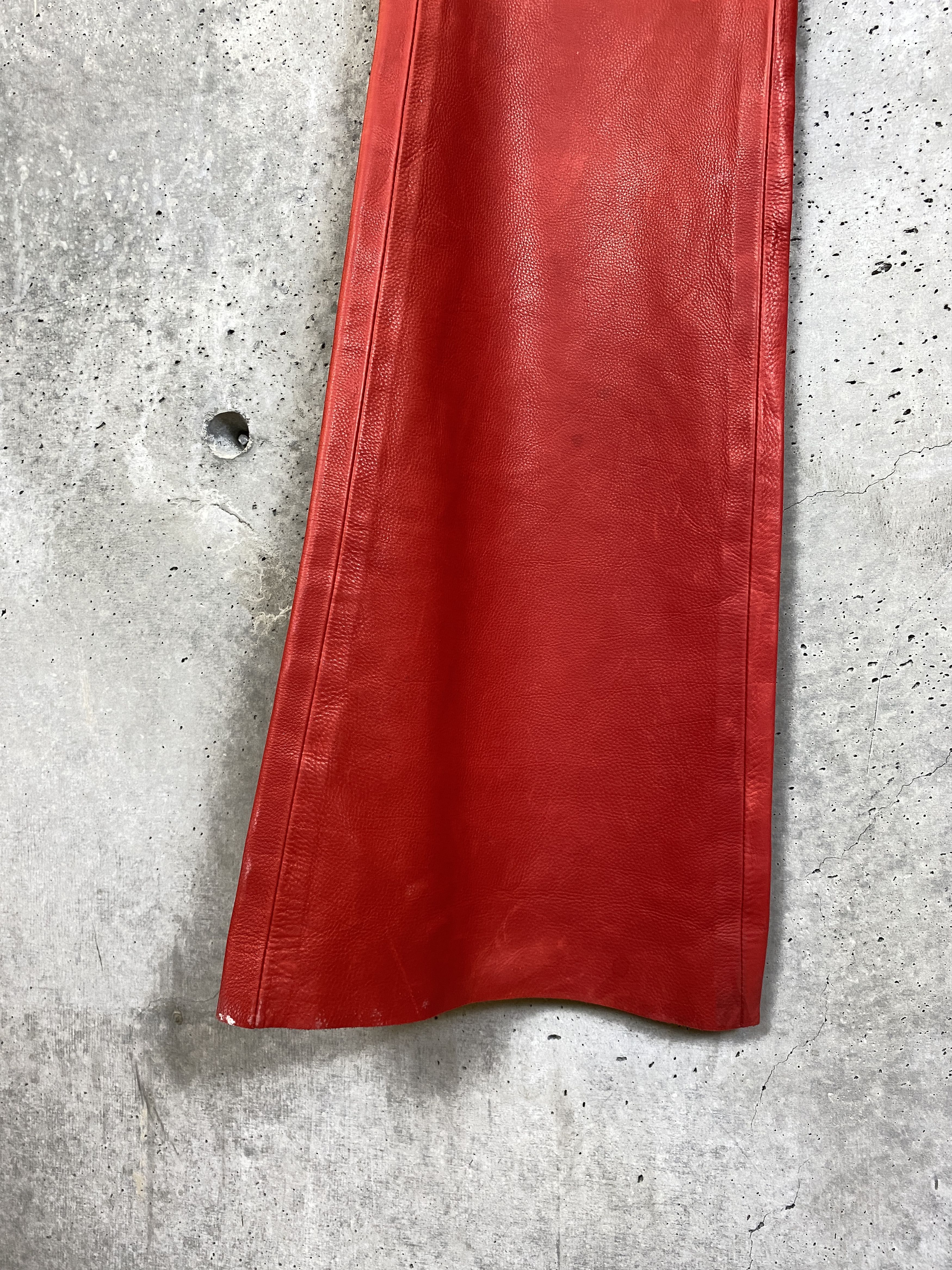 Cout de la Liberte $3,980 COUT DE LA LIBERTÉ JIMMY/BABY G LEATHER FLARE PANTS Size US 30 / EU 46 - 4 Thumbnail
