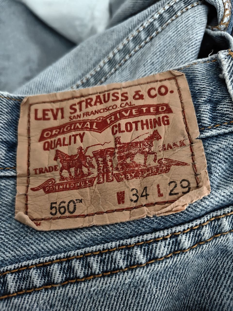 Levi's Vintage Levi's 560 Denim 34x29 Size US 34 / EU 50 - 3 Thumbnail