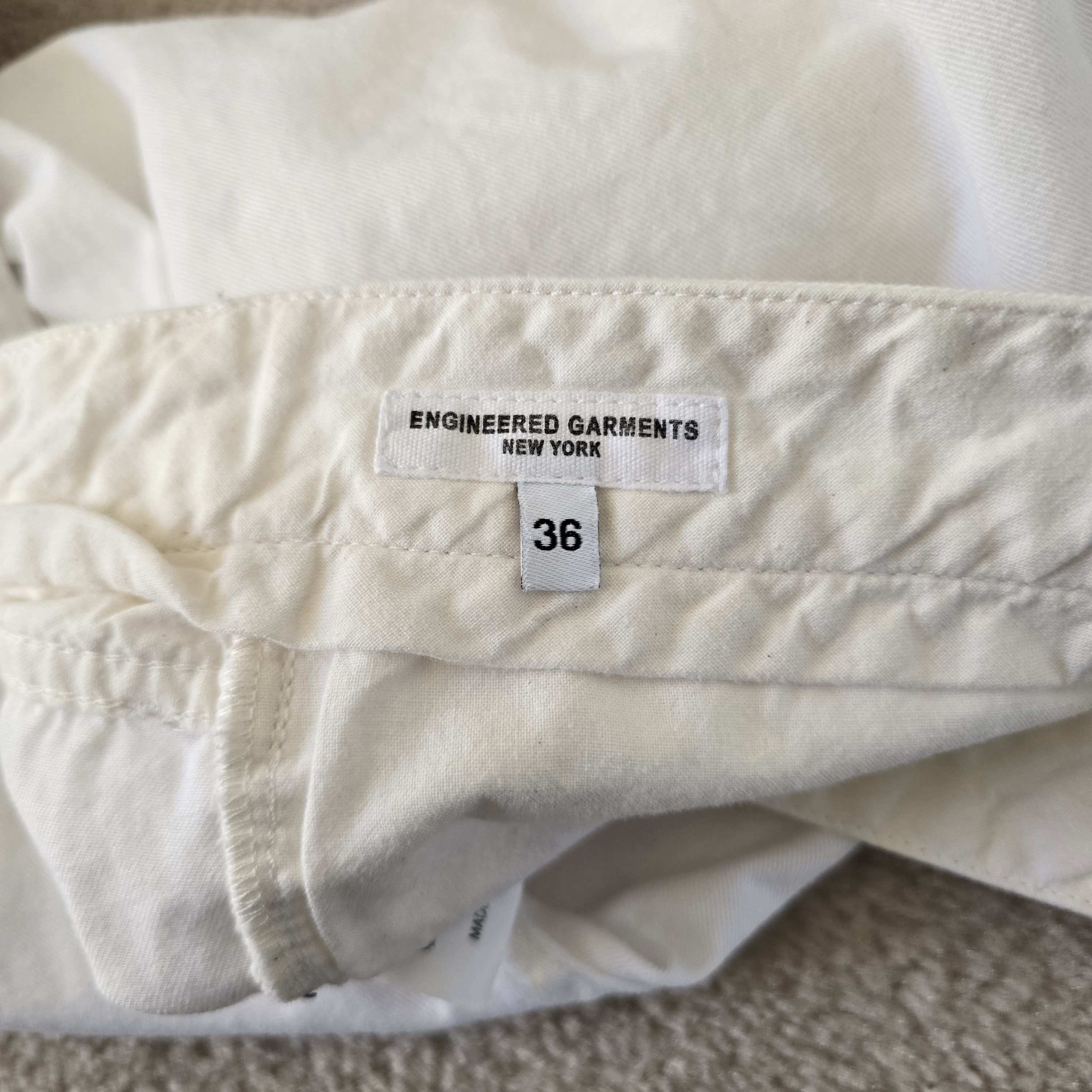 Engineered Garments Size 36 White 5 Pocket Pants 100% Cotton (Fits 35") MiUSA Size US 36 / EU 52 - 3 Thumbnail