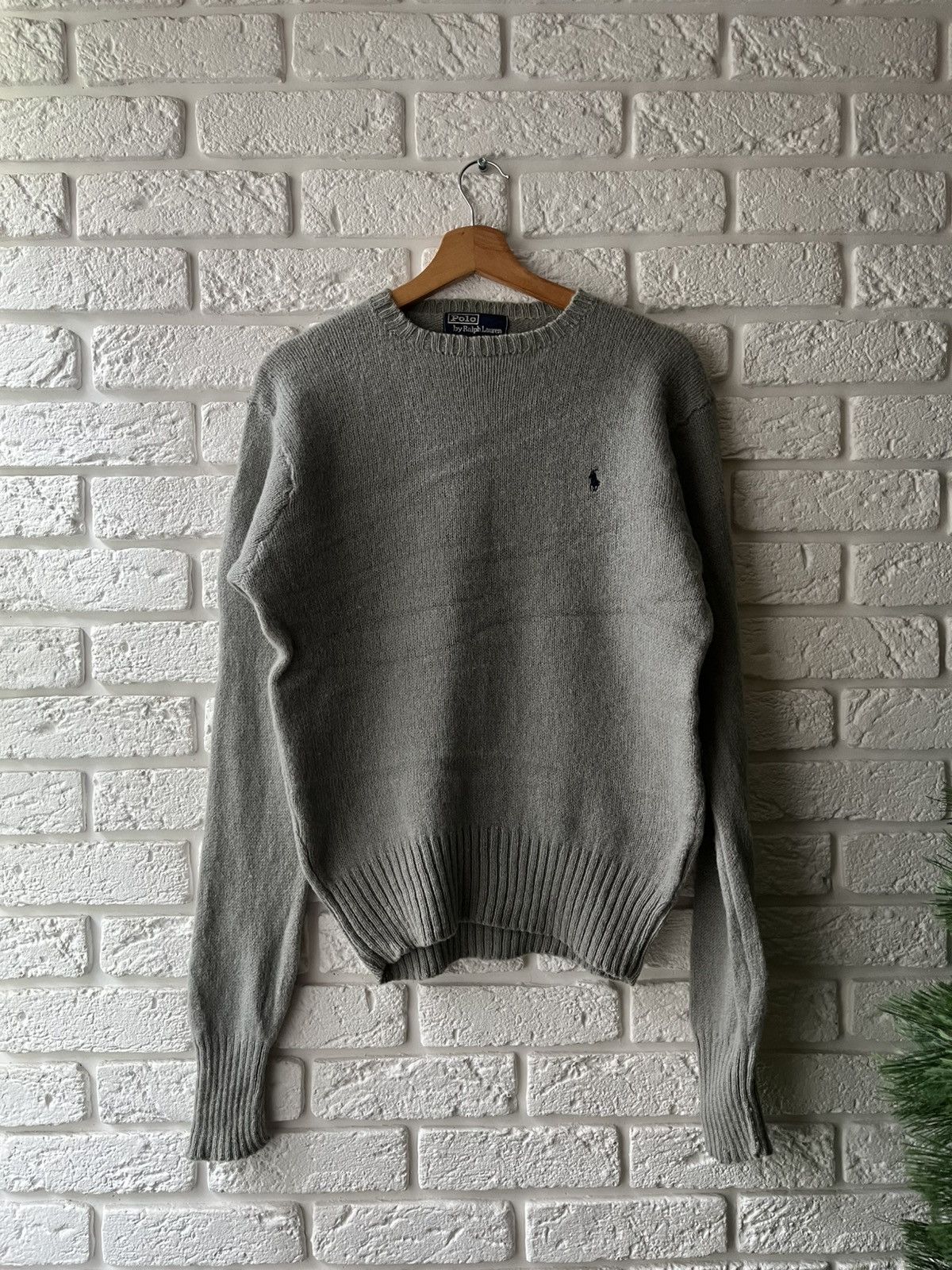 Vintage 90s jockey grey scale diamond hot knit sweater