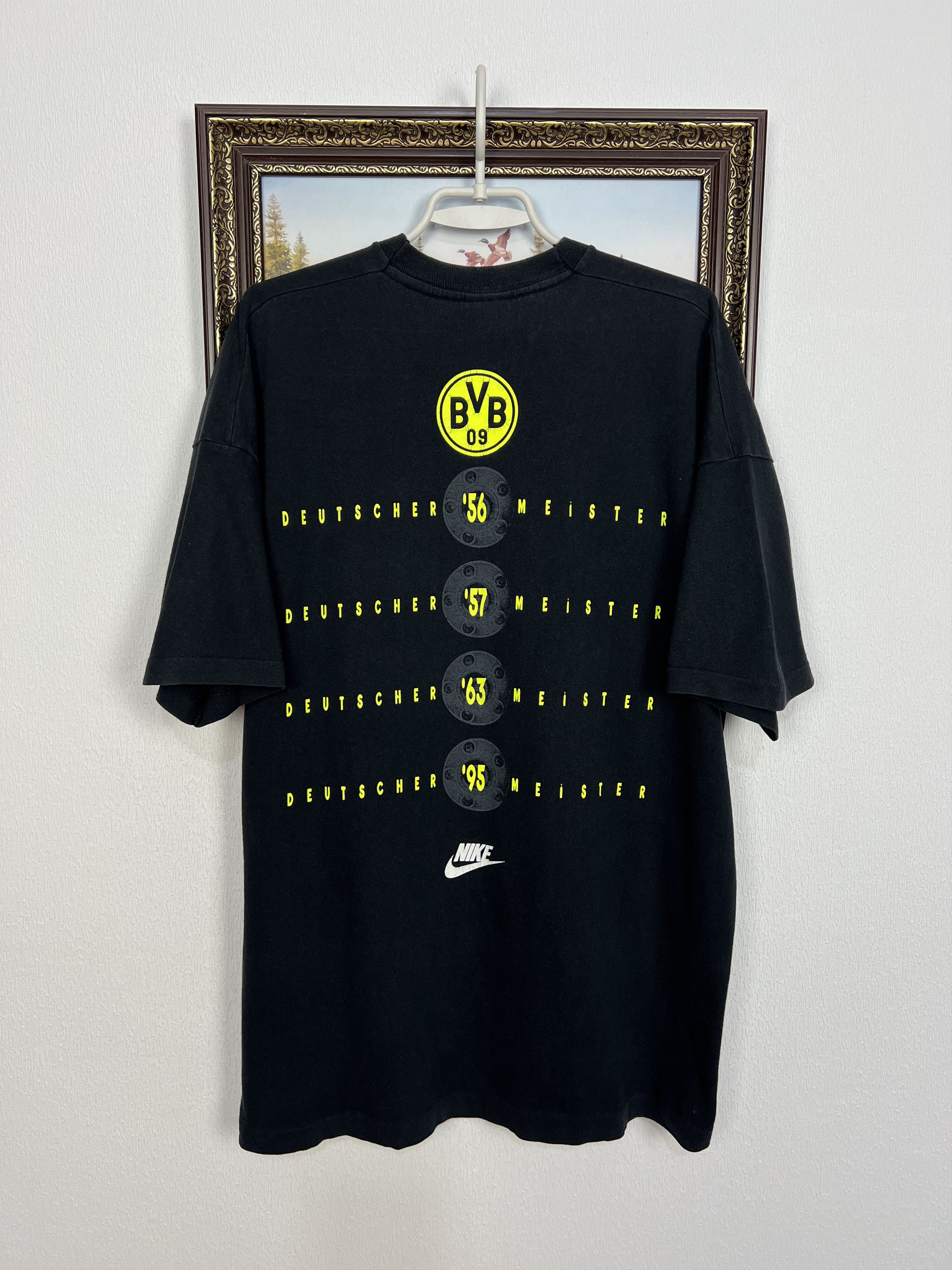 Nike Borussia Dortmund Football Shirt Deutscher Meister Jersey Size US XL / EU 56 / 4 - 8 Thumbnail